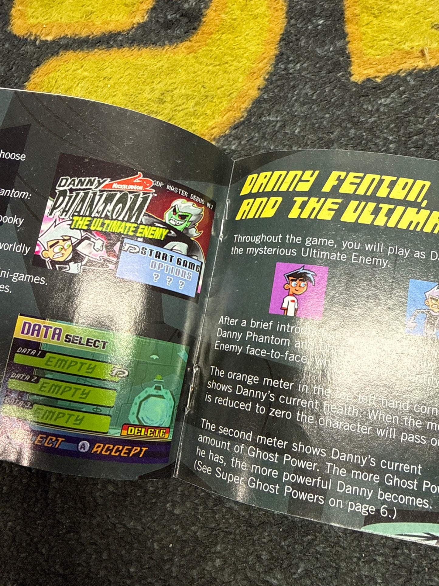 Danny Phantom The Ultimate Enemy INSTRUCTIONS ONLY for Nintendo Gameboy Advance (Used)