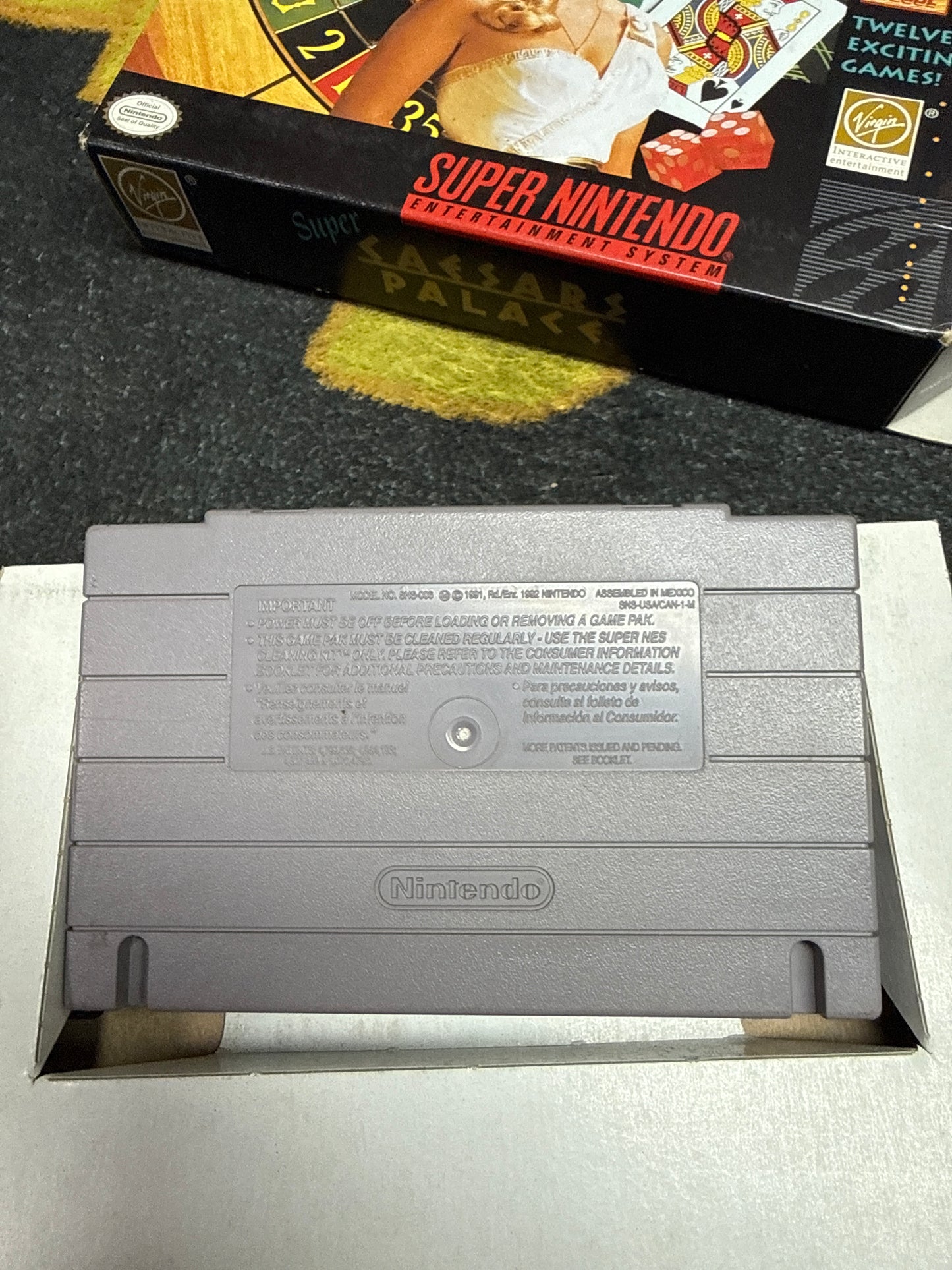 Super Caesar’s Palace for Super Nintendo SNES (Used)