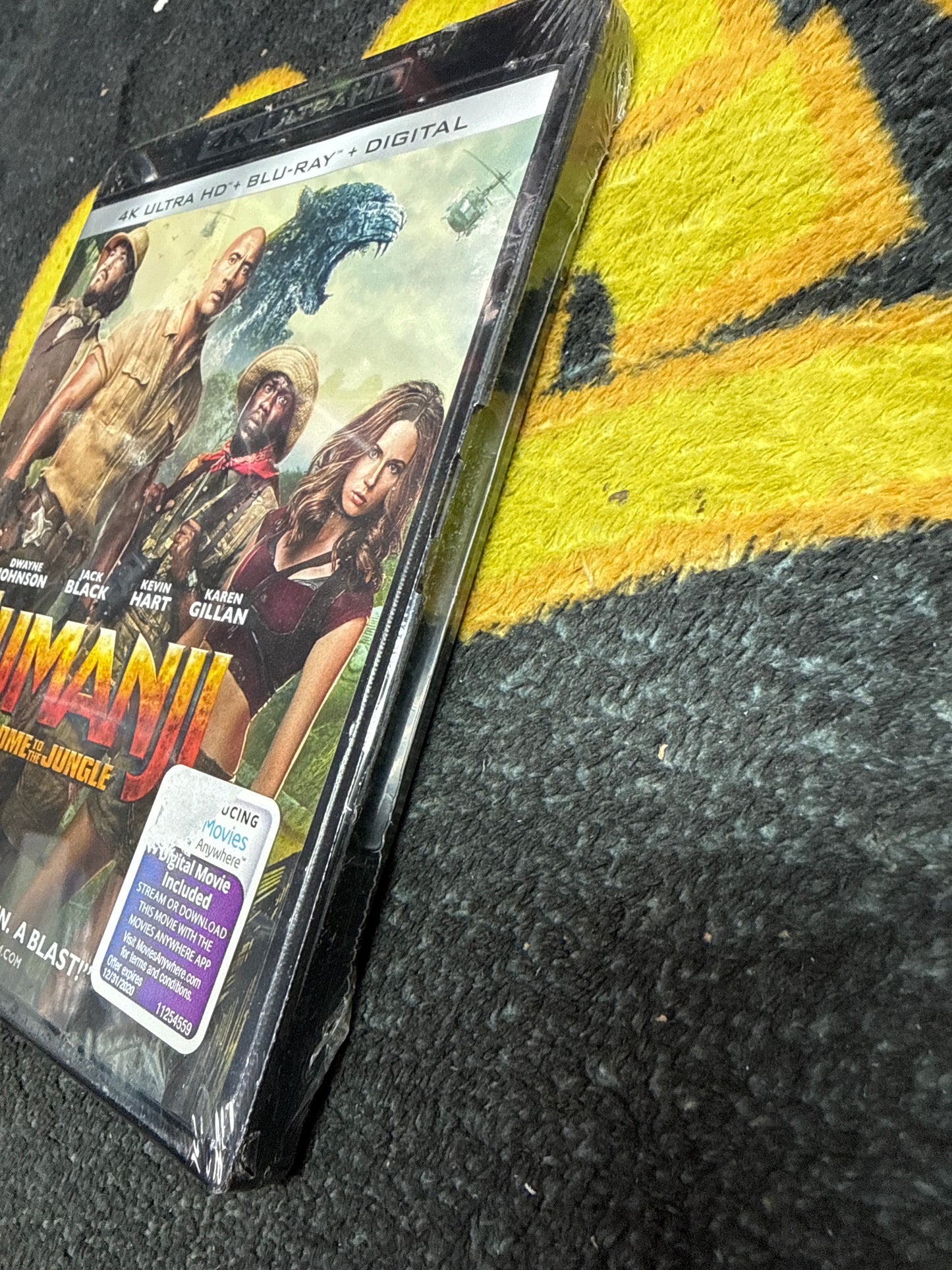 Jumanji Welcome to the Jungle 4K + Blu Ray (New)