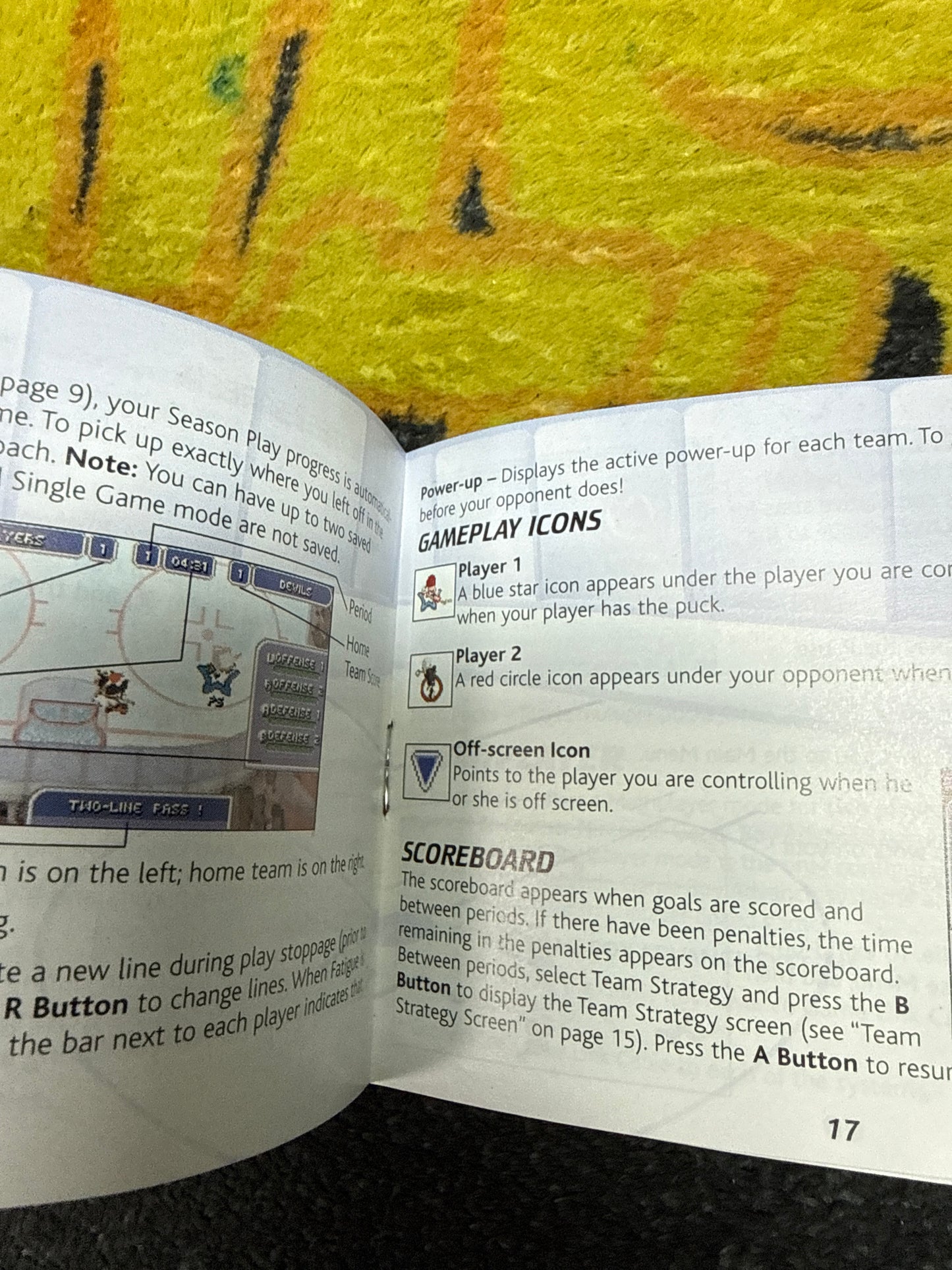 Backyard Hockey INSTRUCTIONS ONLY for Nintendo Gameboy Advance (Used)