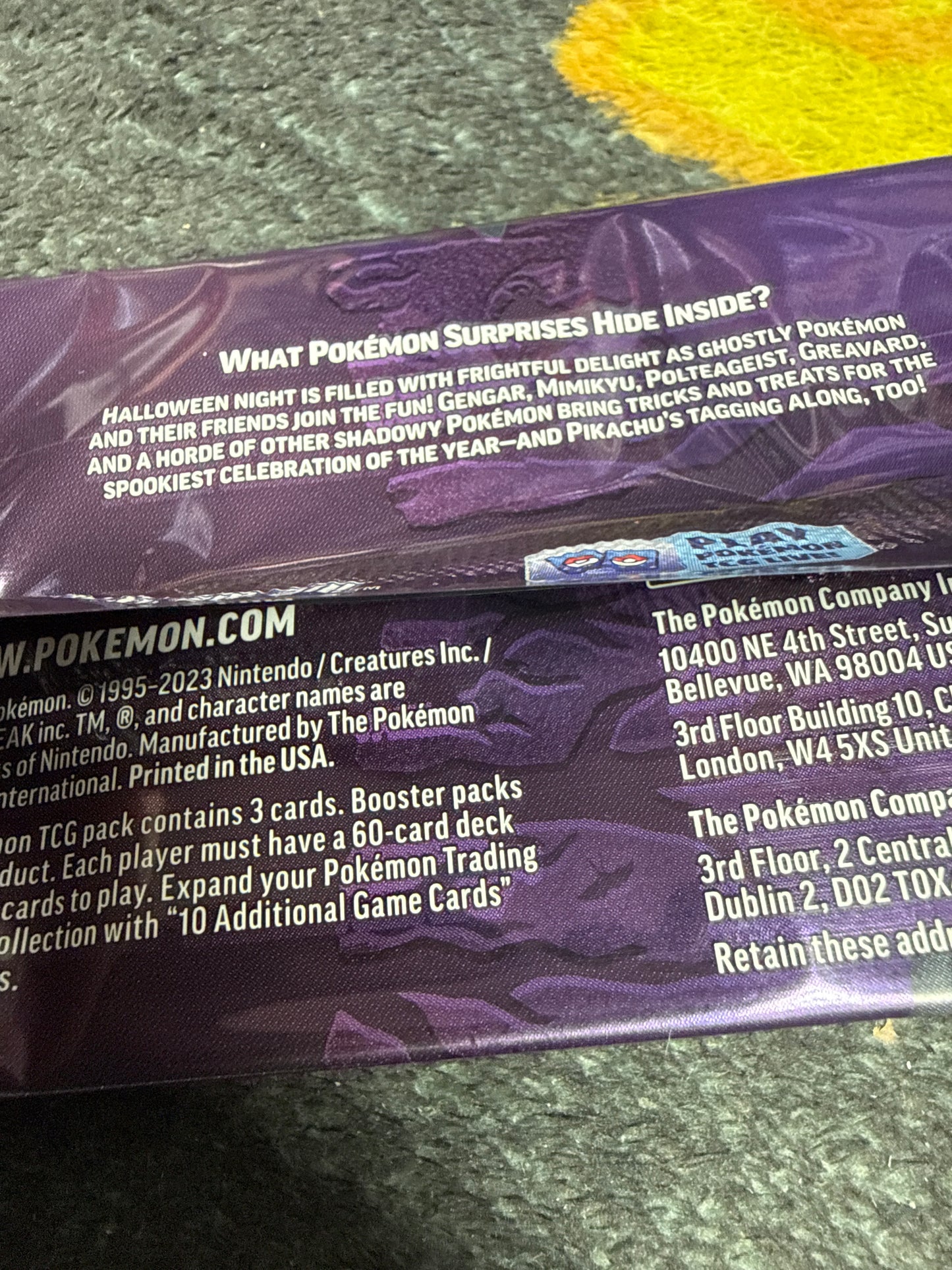 Pokemon Trading Cards Trick or Trade 2023 Pack of 3 (New)