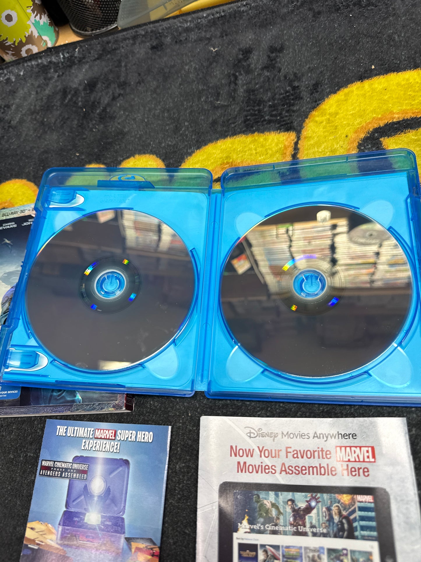 Captain America The Winter Soldier 3D Blu Ray + Blu Ray with Slip Cover (Used)