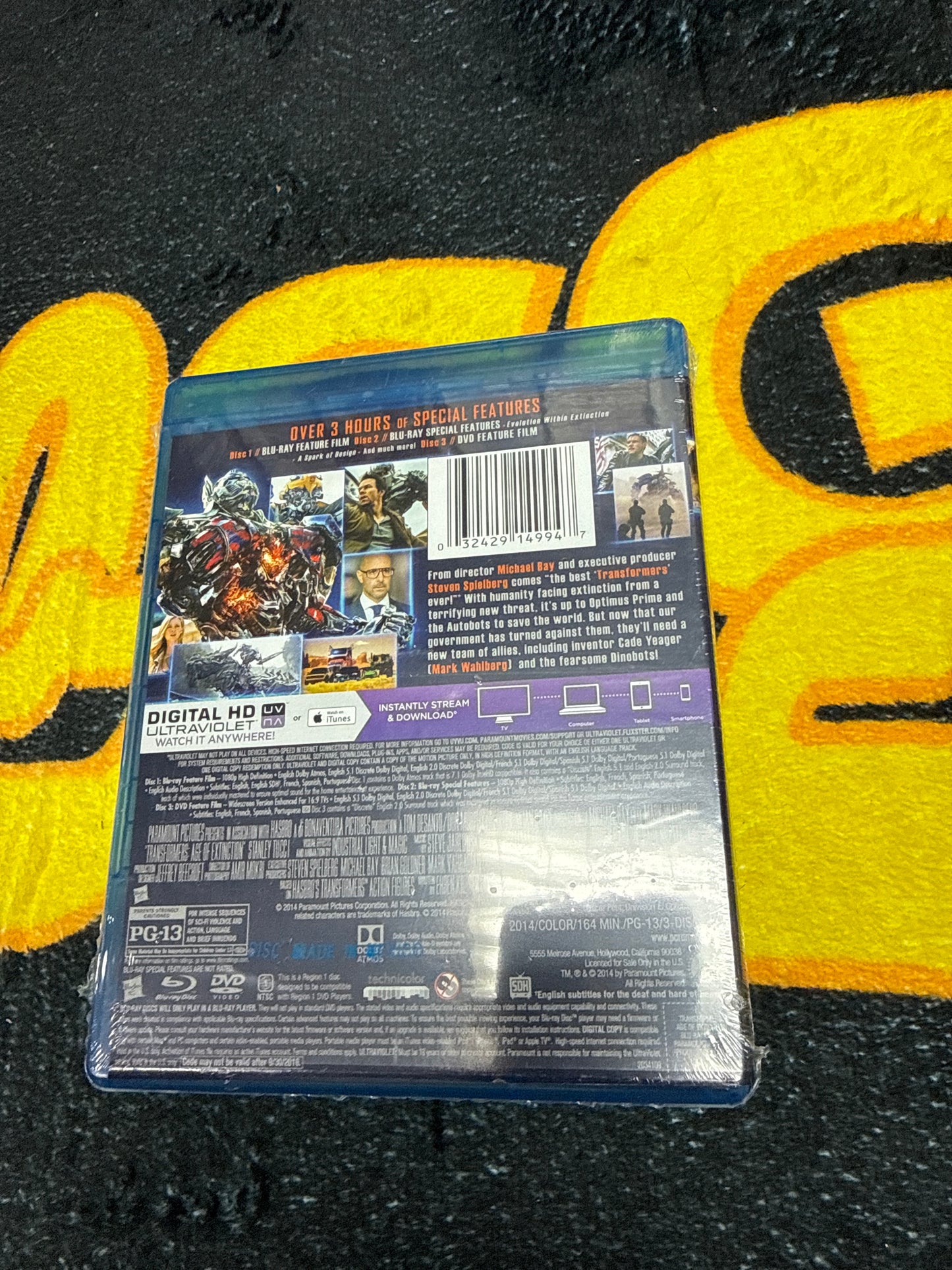 Transformers Age of Extinction Blu Ray + DVD (New)