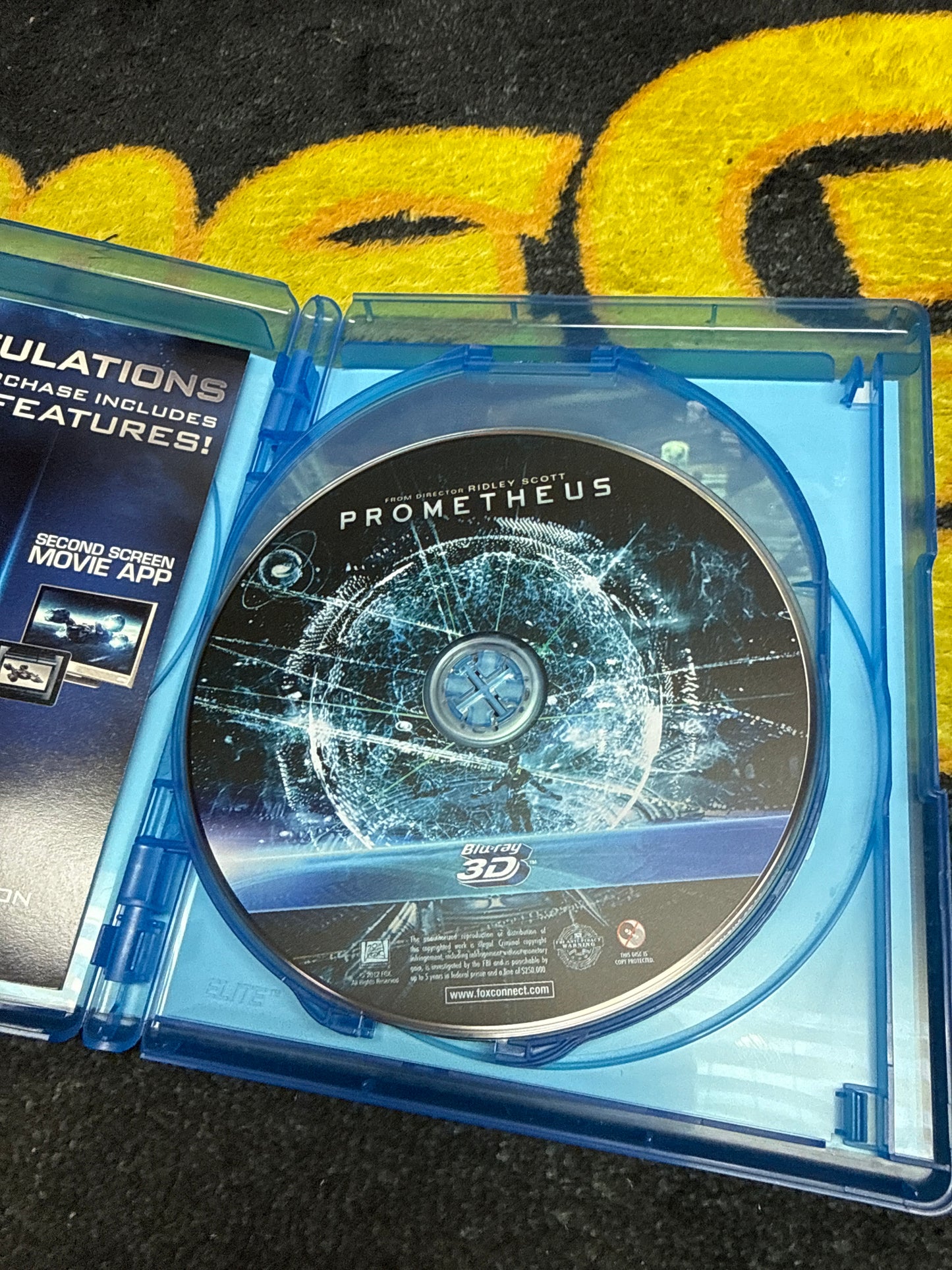 Prometheus 4 Disc Collector’s Edition 3D Blu Ray Blu Ray DVD (Used)