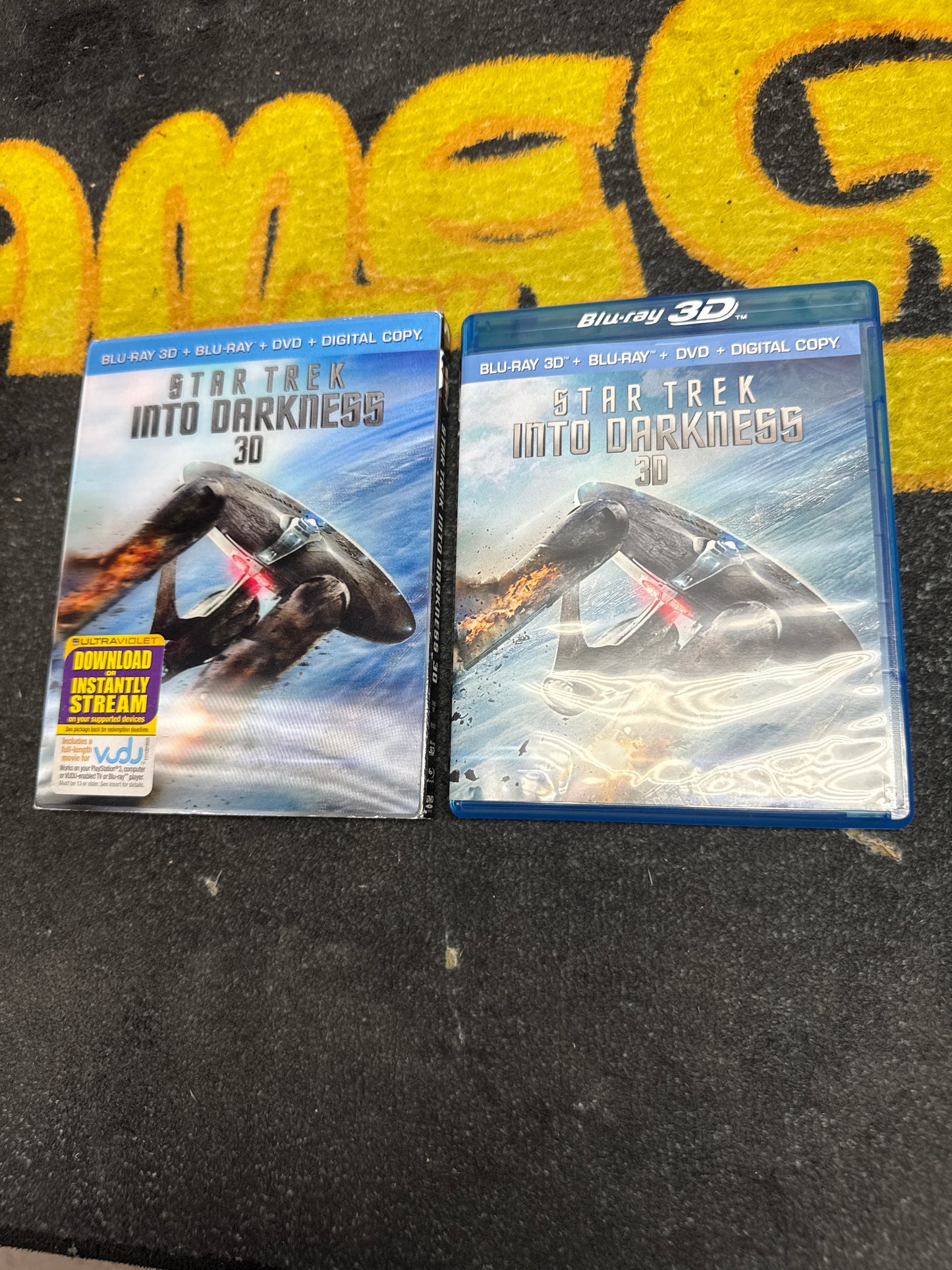 Star Trek Into Darkness 3D Blu Ray + Blu Ray + DVD with LenticularSlip (Used)