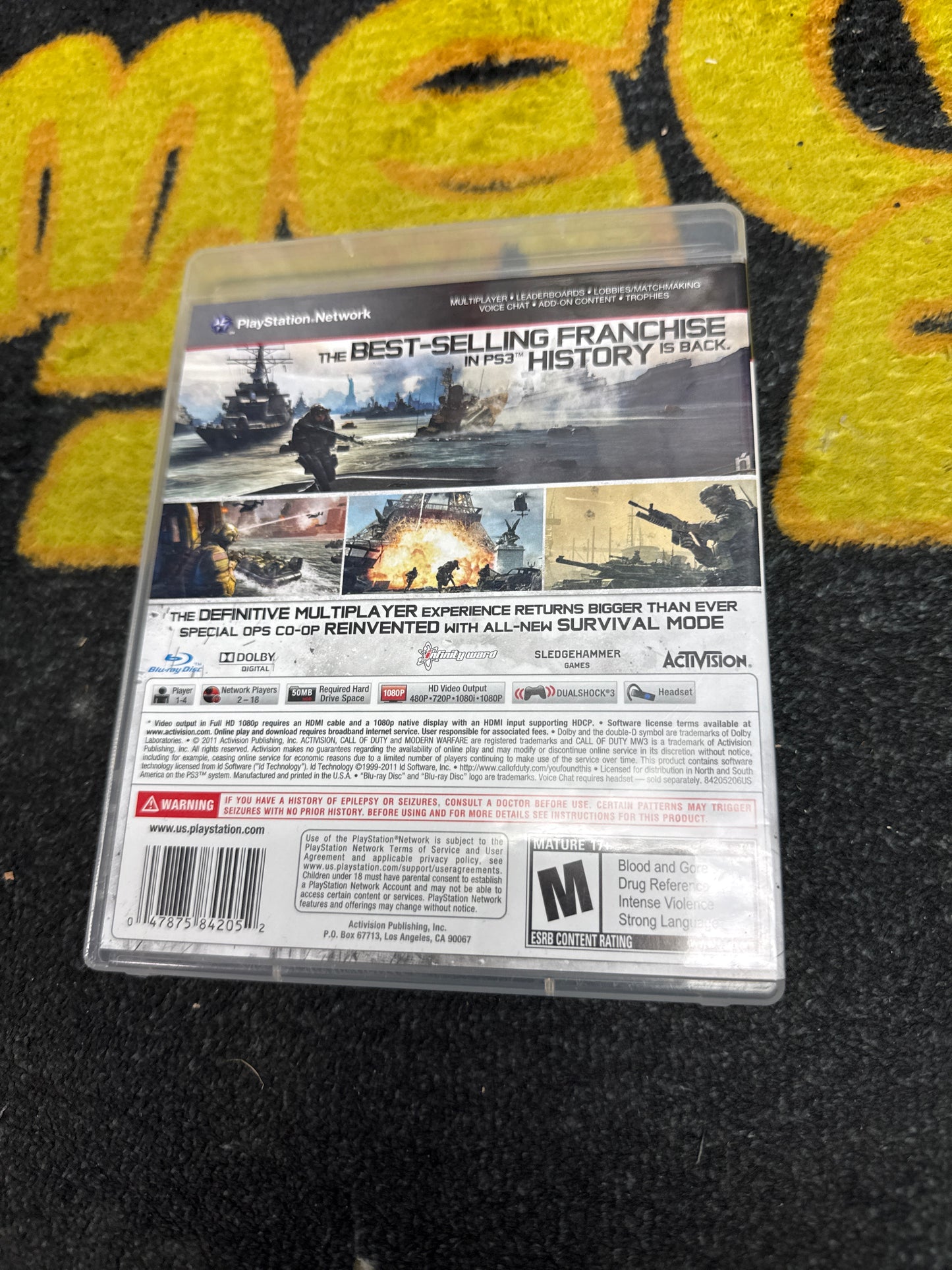Call of Duty MW3 Modern Warfare 3 for Sony PlayStation 3 (Used)