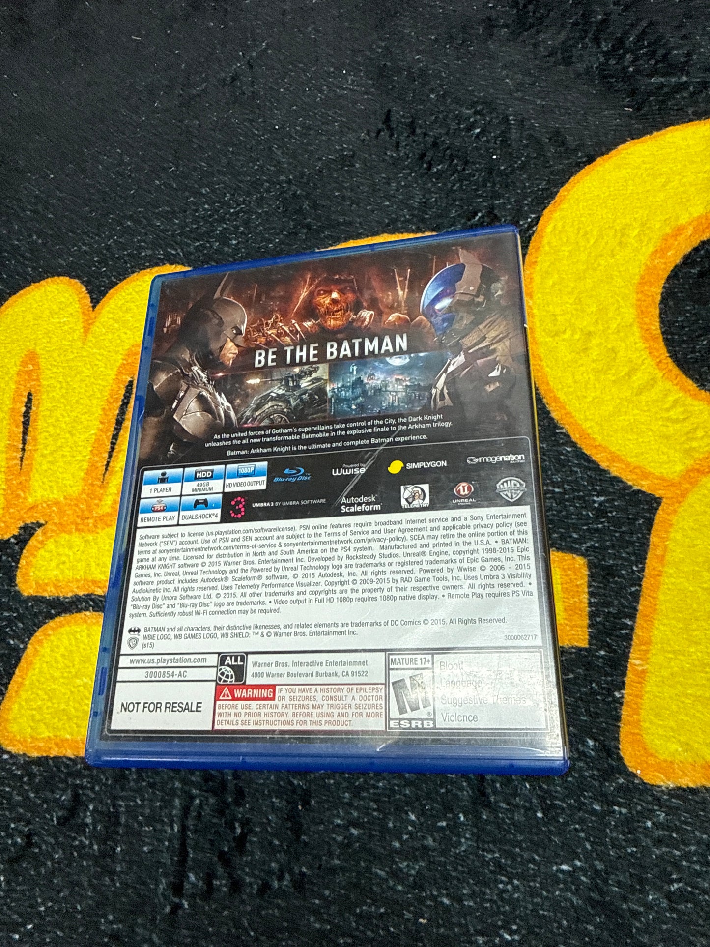 Batman Arkham Knight for Sony PlayStation 4 (Used)