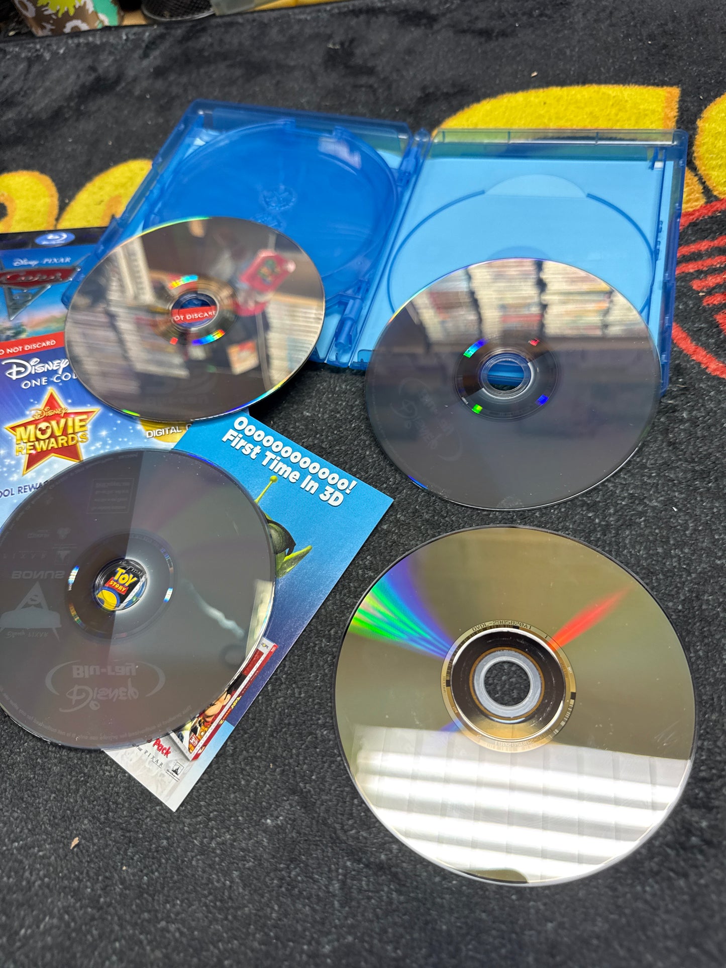 Cars 2 3D Blu Ray + Blu Ray Lenticular Slip (Used)