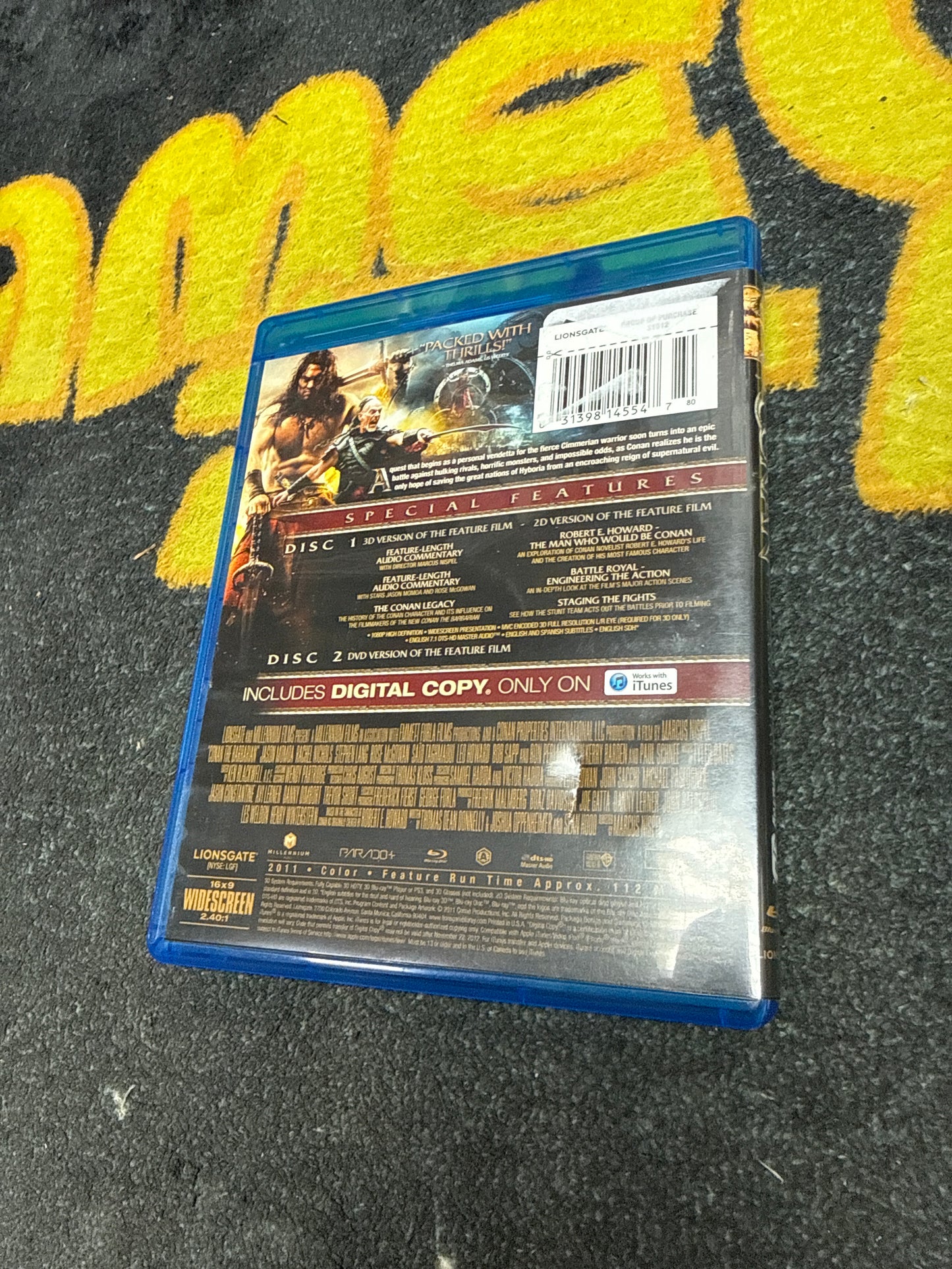 Conan 3D Blu Ray + Blu Ray + DVD (Used)