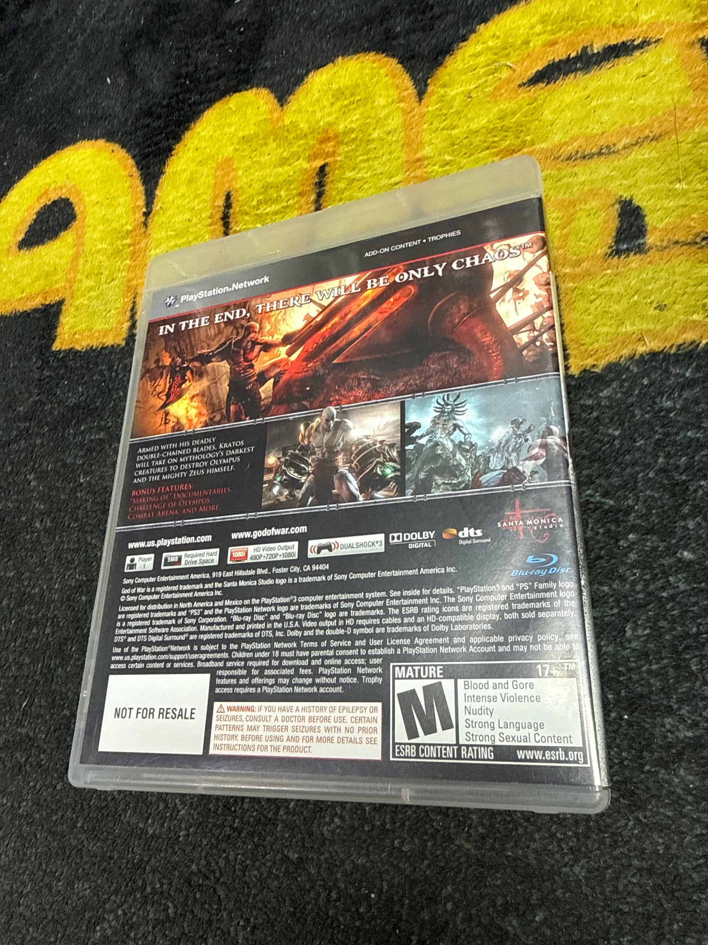 God of War III (Not For Resale) for Sony PlayStation 3 (Used)