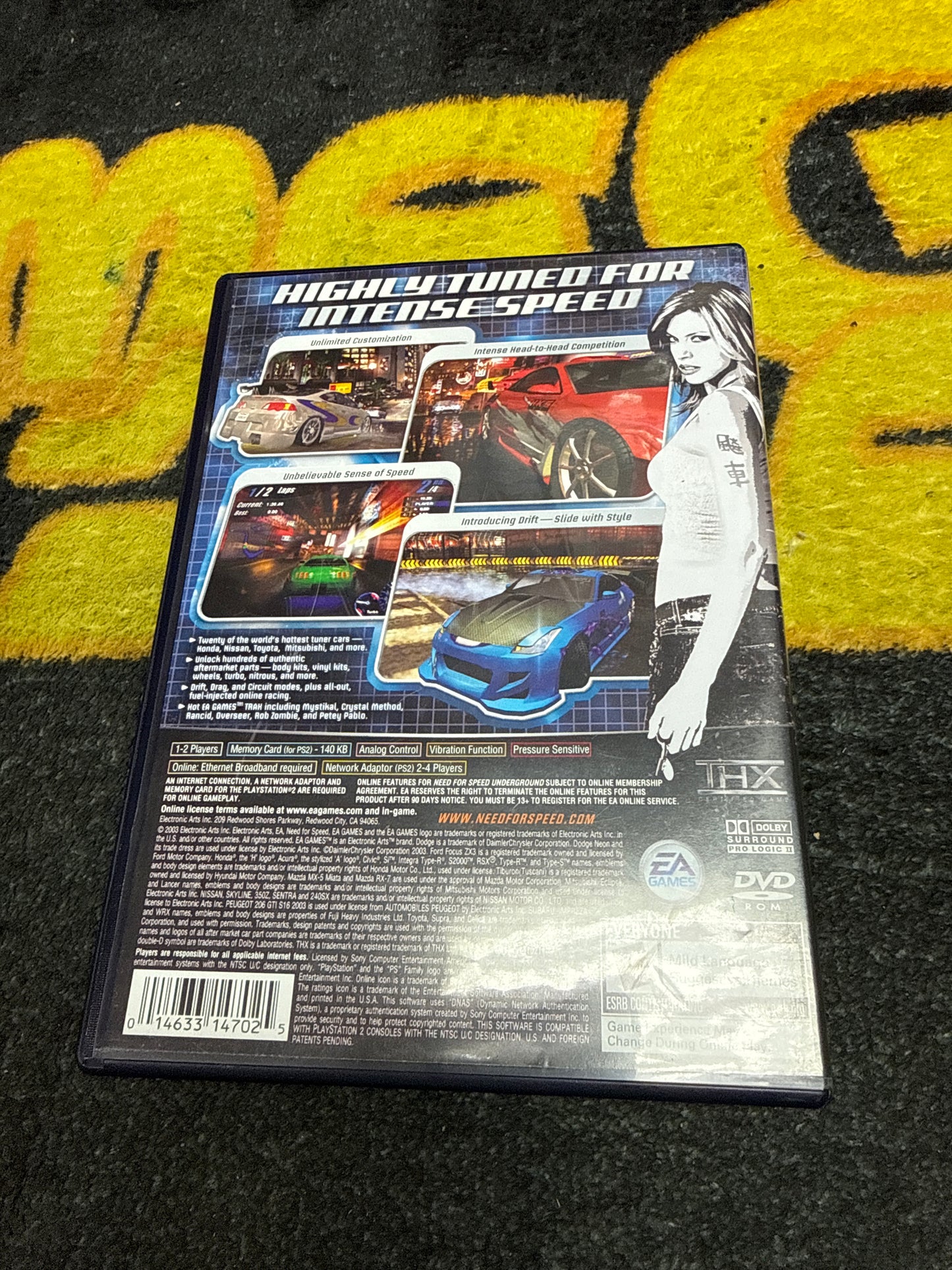 Need for Speed Underground for Sony PlayStation 2 (Used)