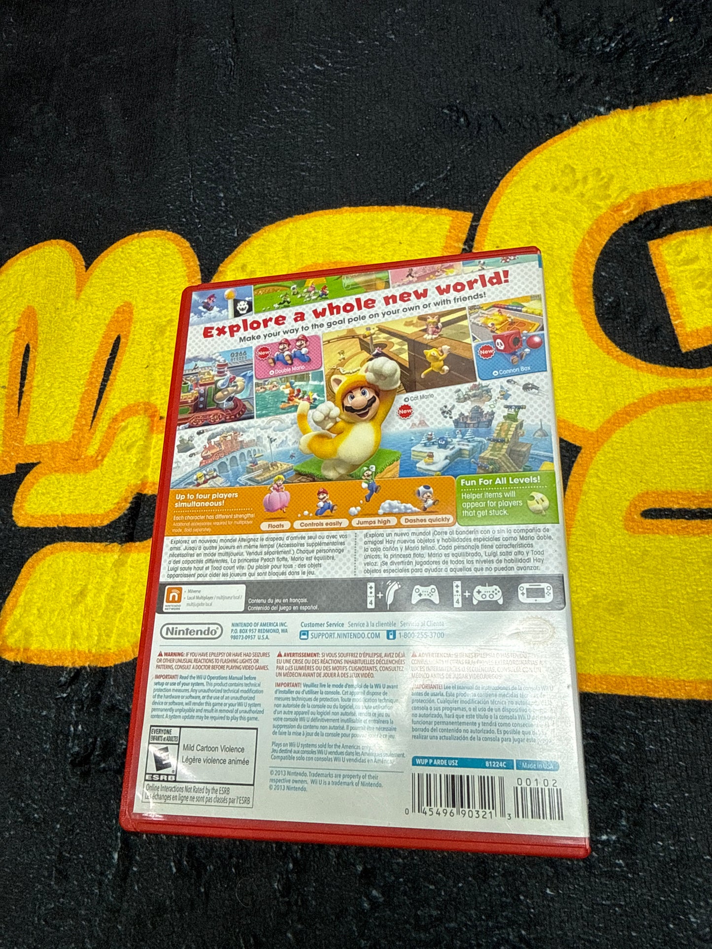 Super Mario 3D World for Nintendo WiiU (Used)