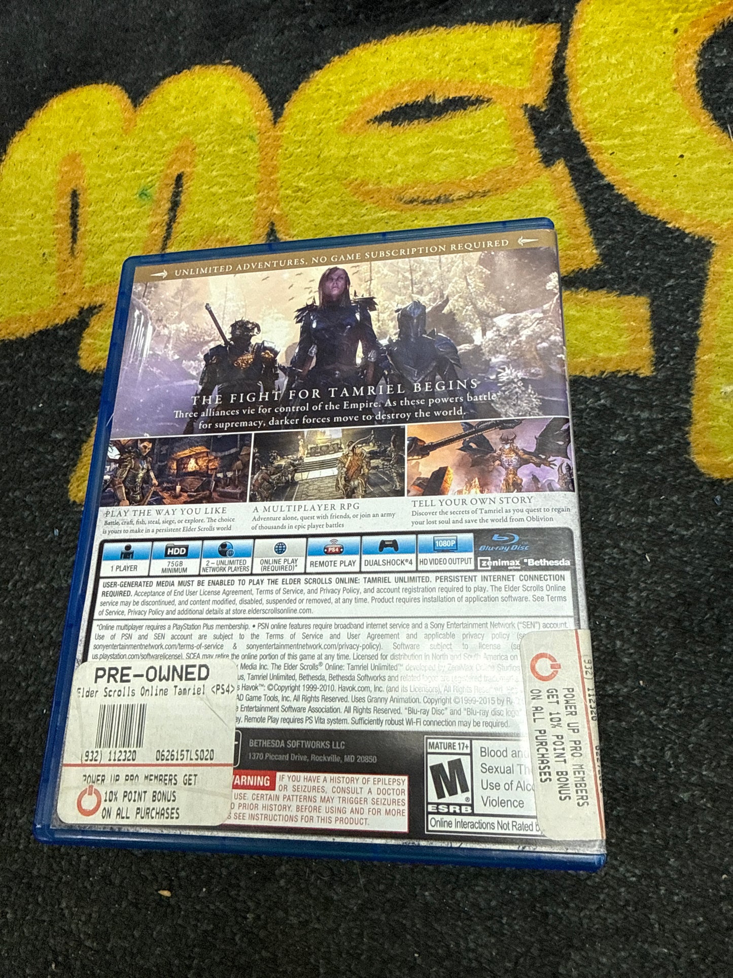 The Elder Scrolls Online Tamriel Unlimited for Sony PlayStation 4 (Used)
