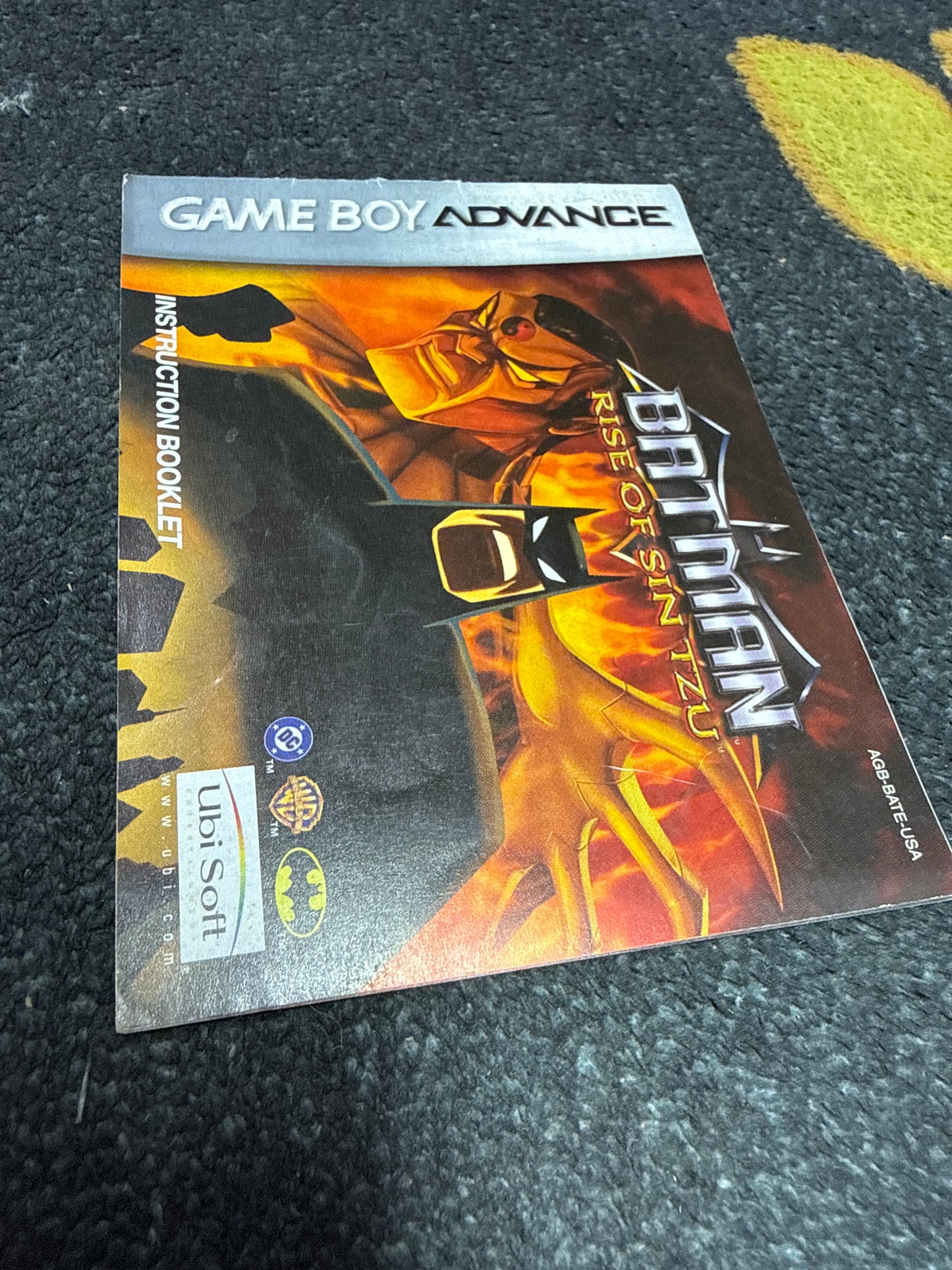 Batman Rise of Sin Tzu INSTRUCTIONS ONLY for Nintendo Gameboy Advance (Used)