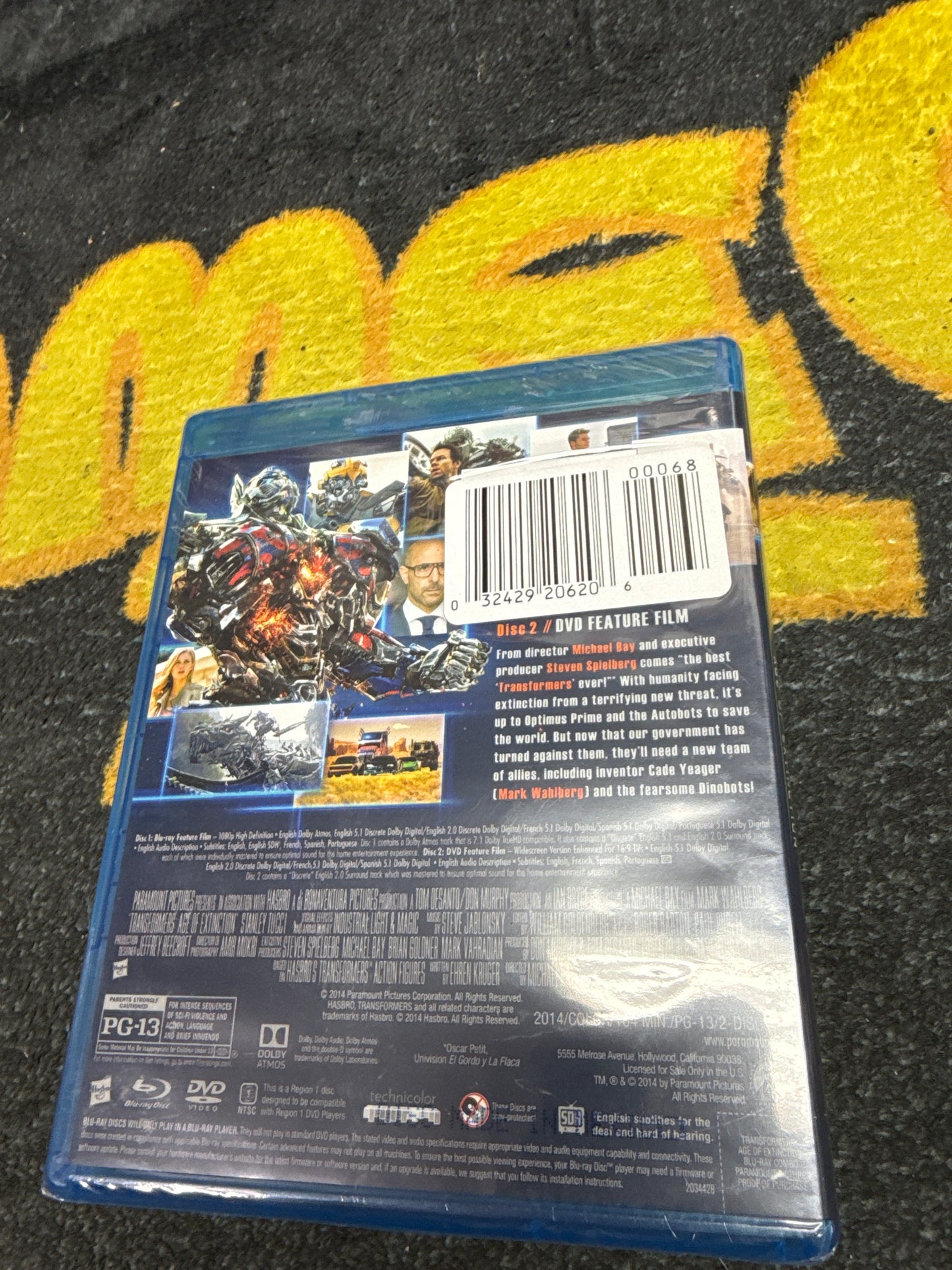 Transformers Age of Extinction Blu Ray + DVD (New)