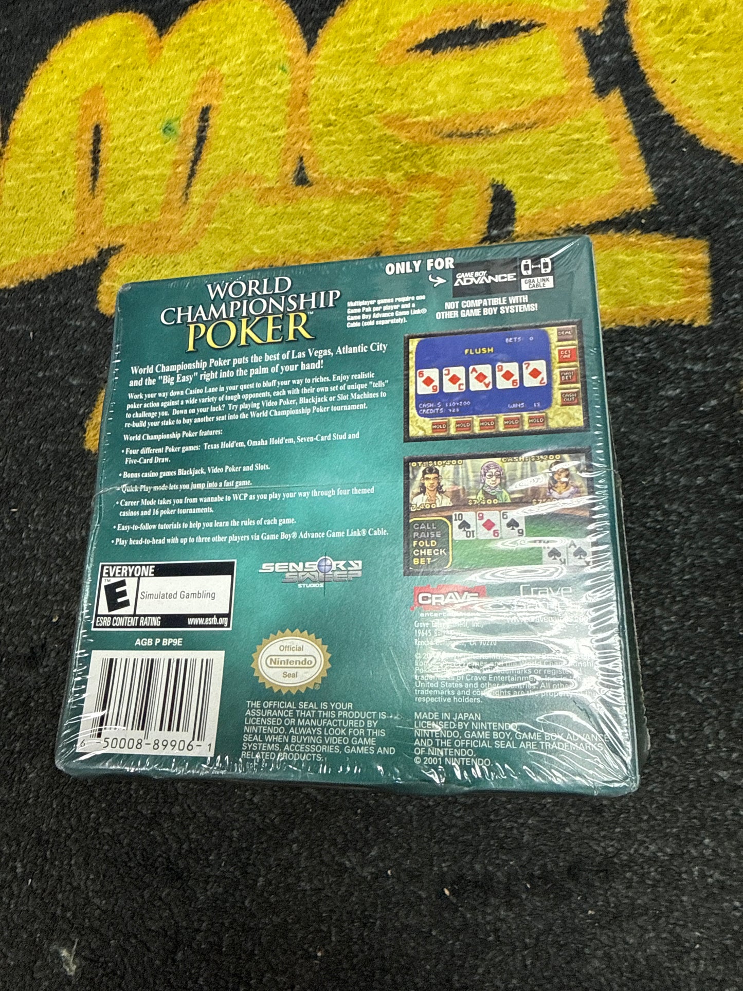 World Championship Poker for Nintendo Gameboy Advance (New)