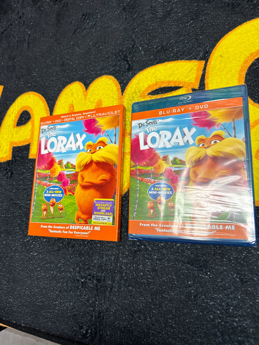 The Lorax with Slip Cover Blu Ray + DVD (New)