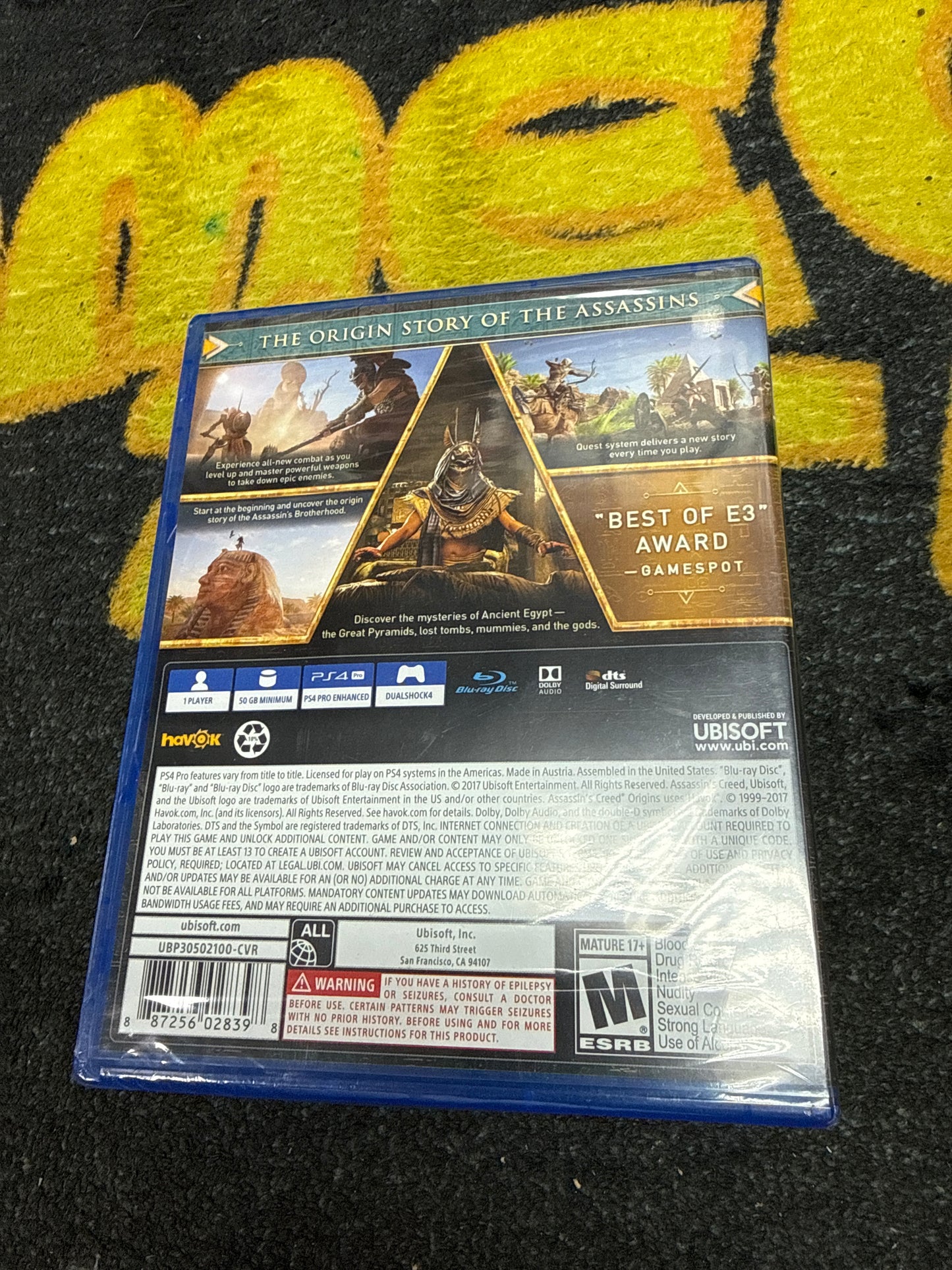 Assassins Creed Origins for Sony PlayStation 4 (New)