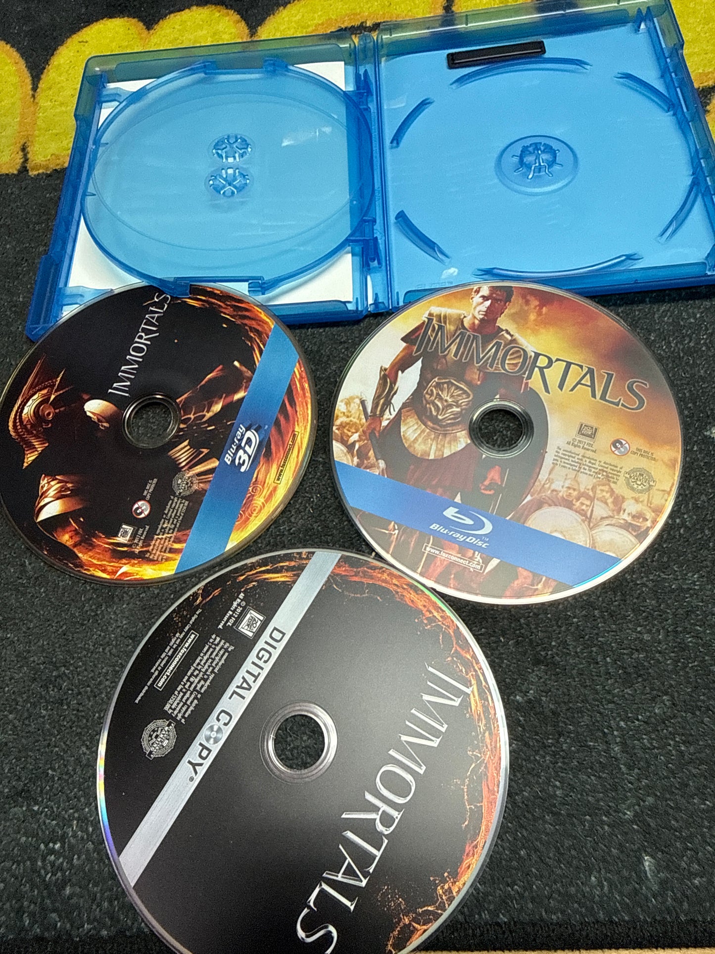 Immortals 3D Blu Ray + Blu Ray + Digital (Used)