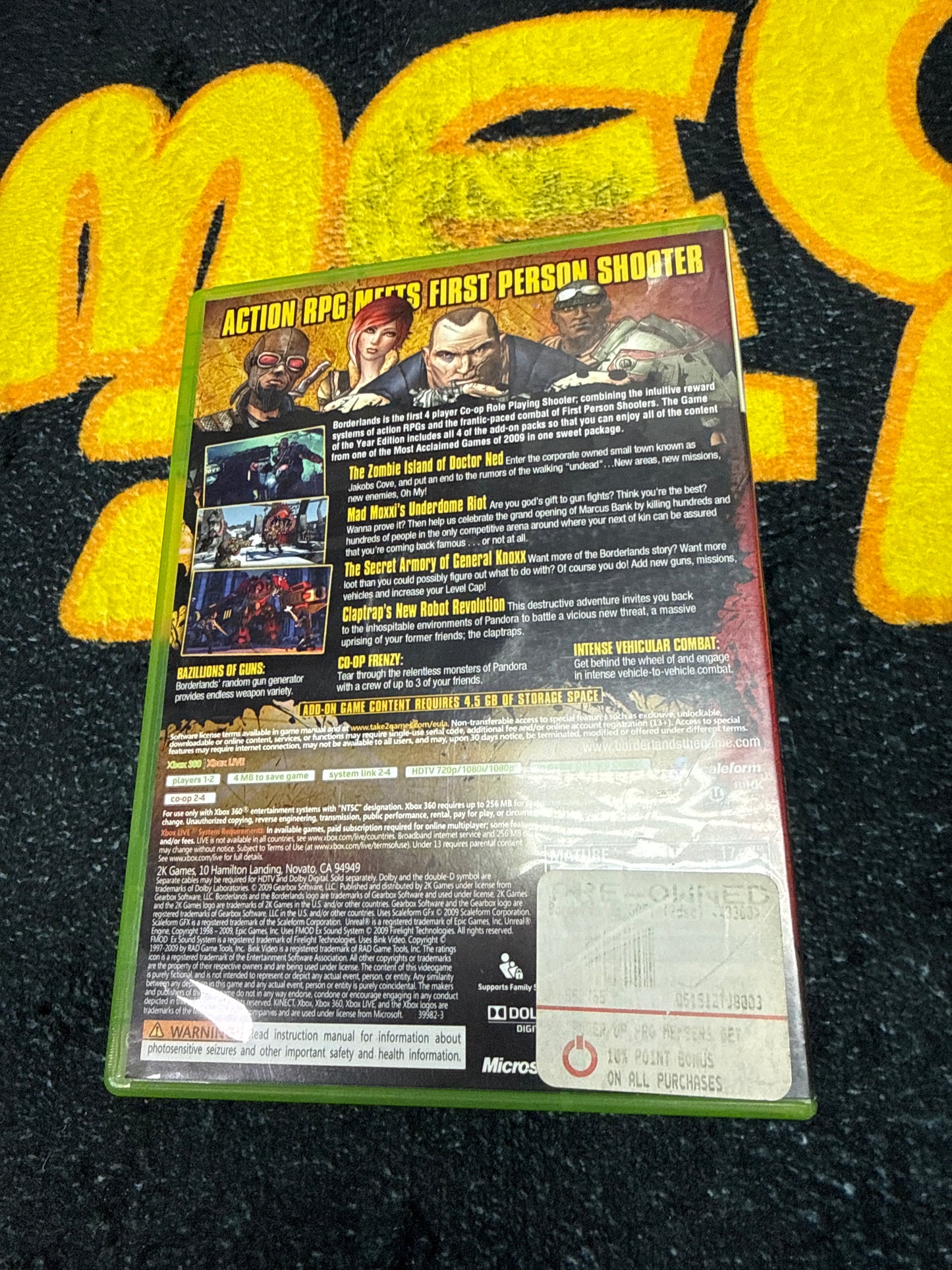 Borderlands Game of the Year Edition with Poster for Microsoft Xbox 360 (Used)