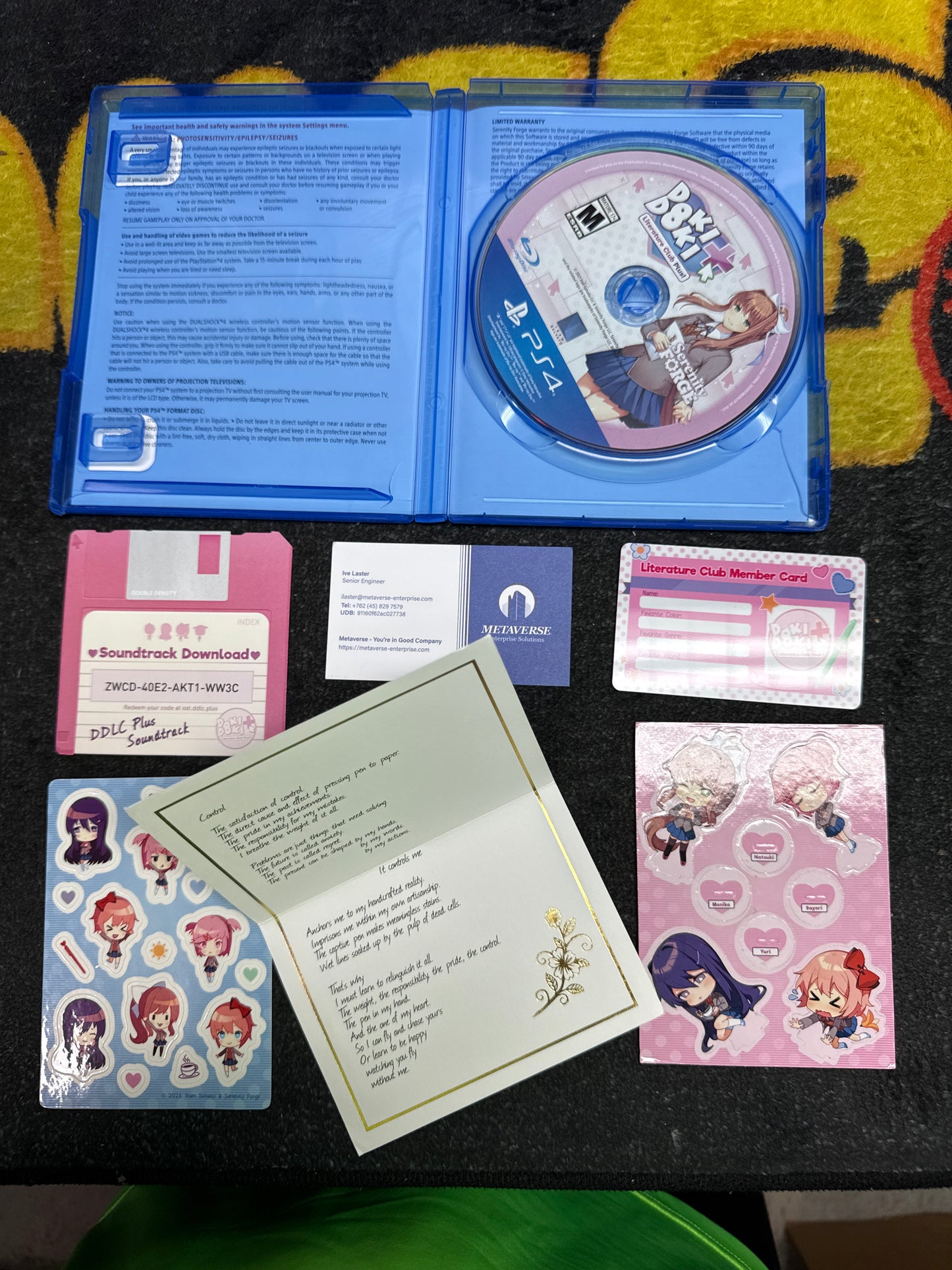 Doki Doki Lierature Club Plus! for Sony PlayStation 4 (Like New)
