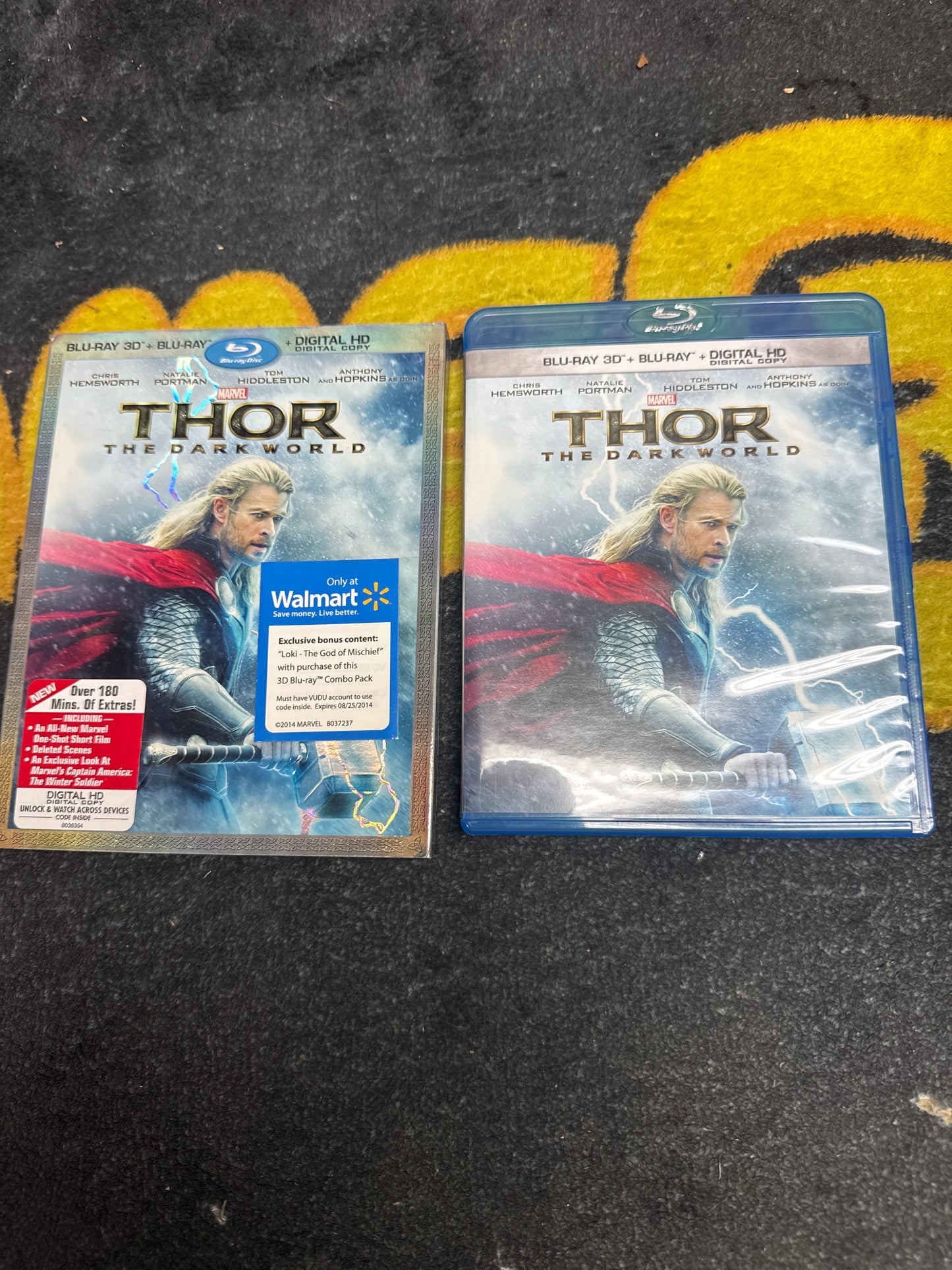 Thor The Dark World 3D Blu Ray + Blu Ray with Slip Cover (Used)