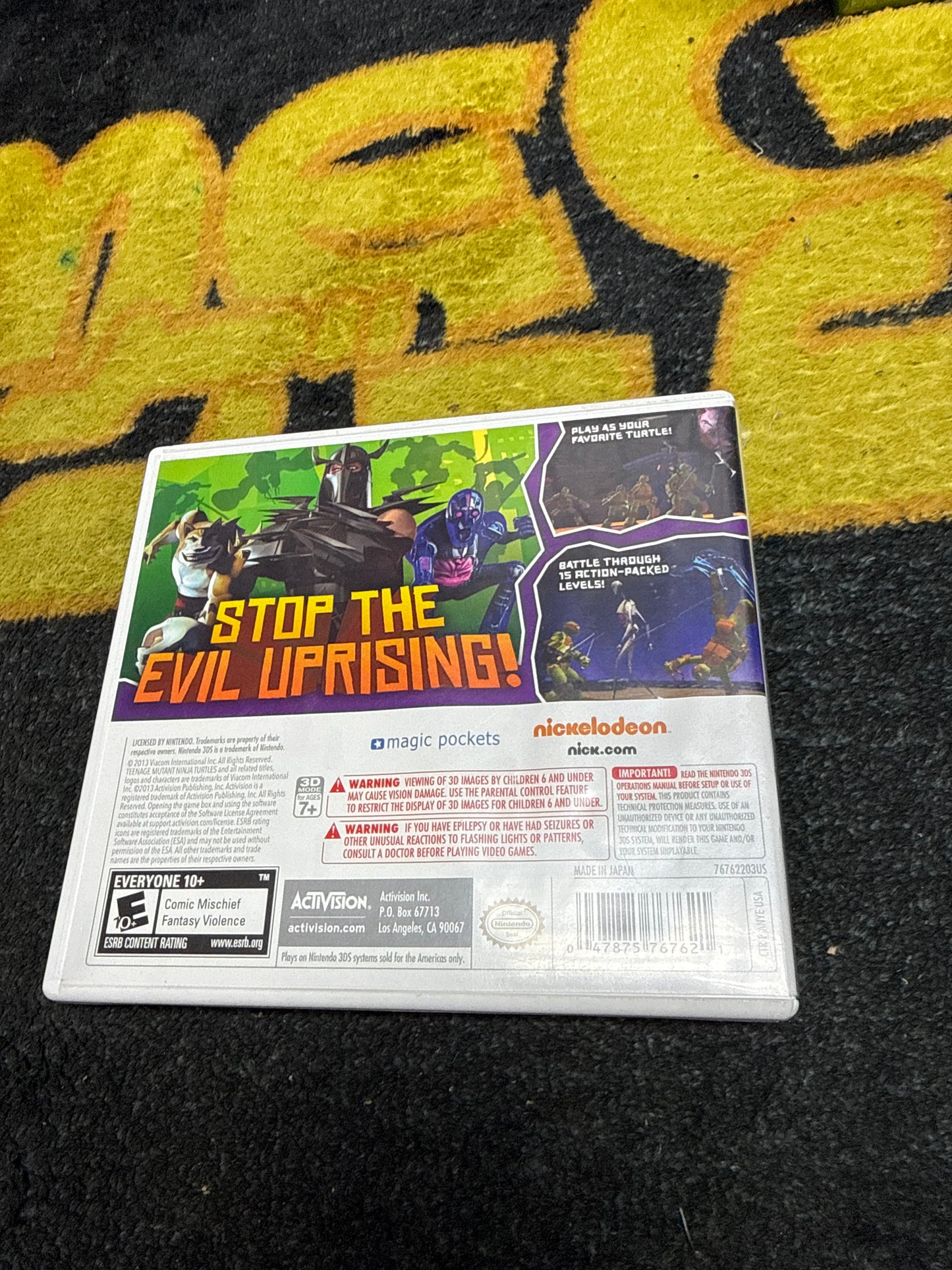 Teenage Mutant Ninja Turtles (Nickelodeon) for Nintendo 3DS (Used)