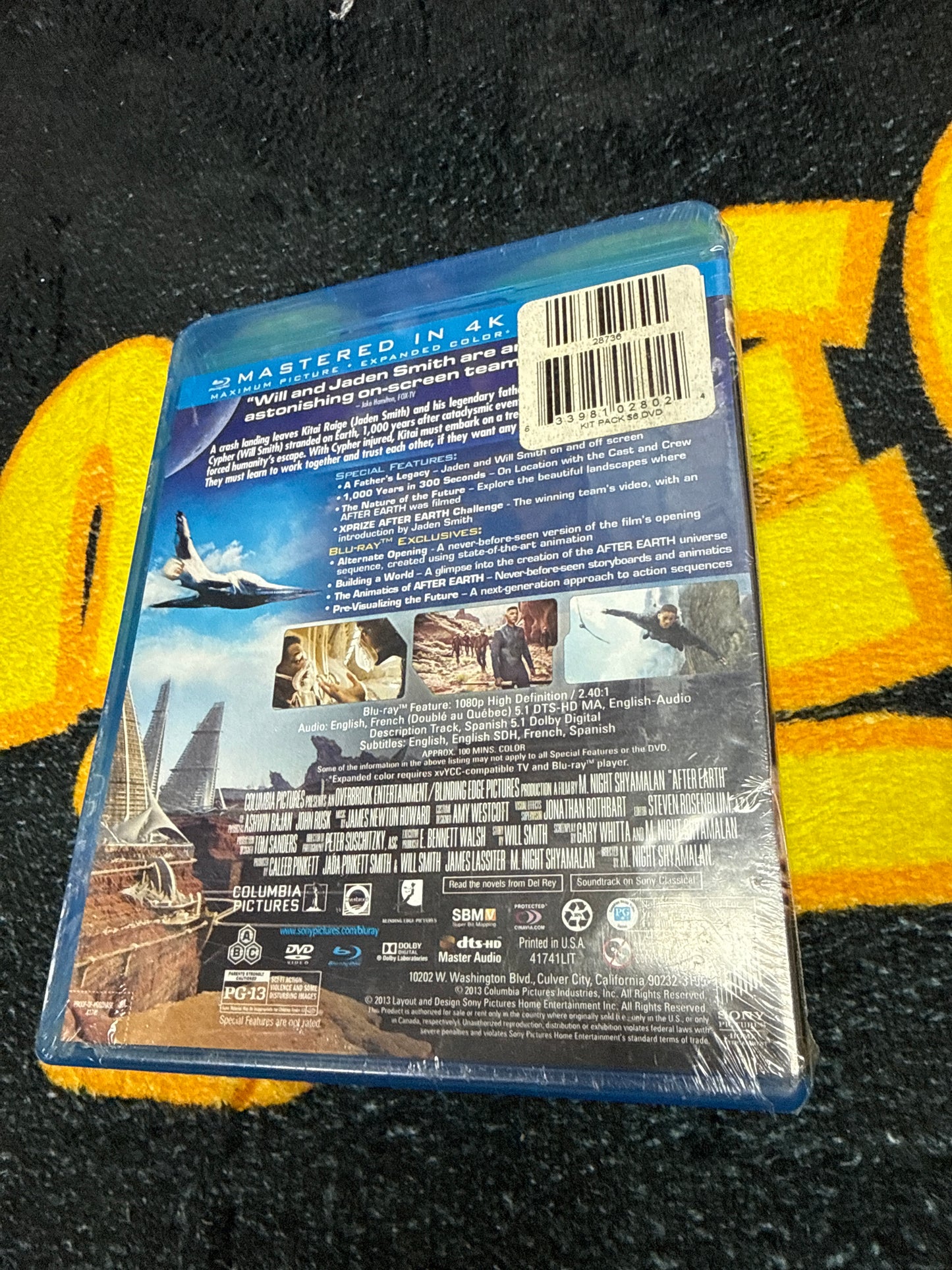 After Earth Blu Ray + DVD (New)