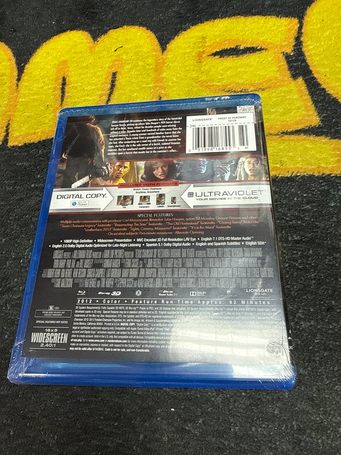 Texas Chainsaw 3D Blu Ray Digital Copy Ultraviolet (New)