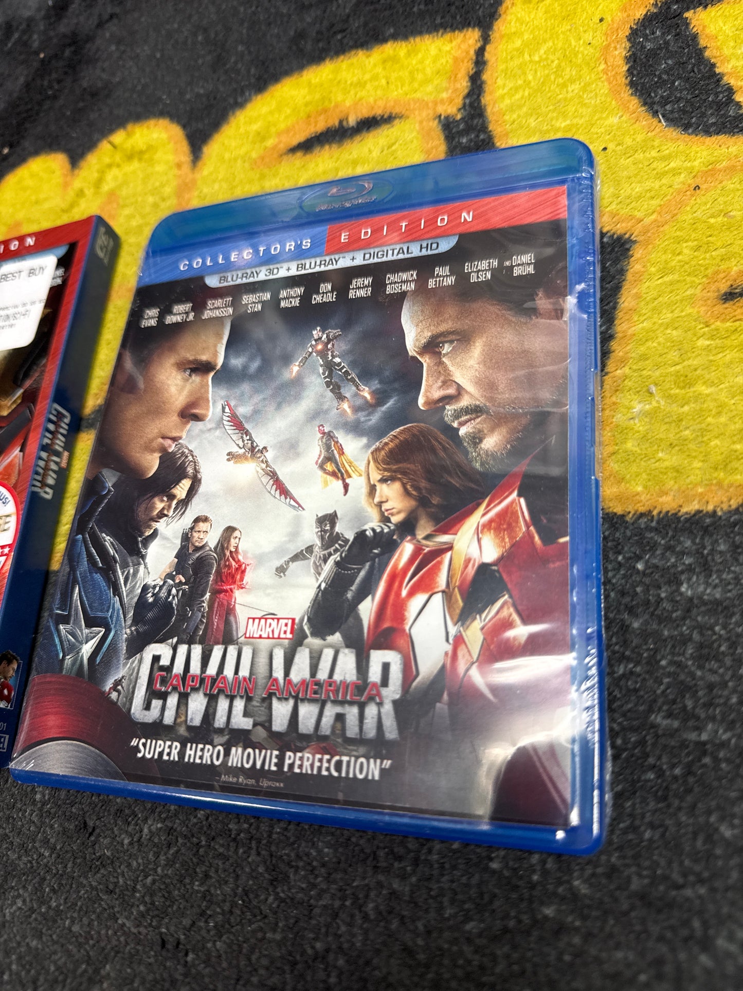 Captain America Civil War 3D Blu Ray + Blu Ray + Digital with Slip Cover (New)