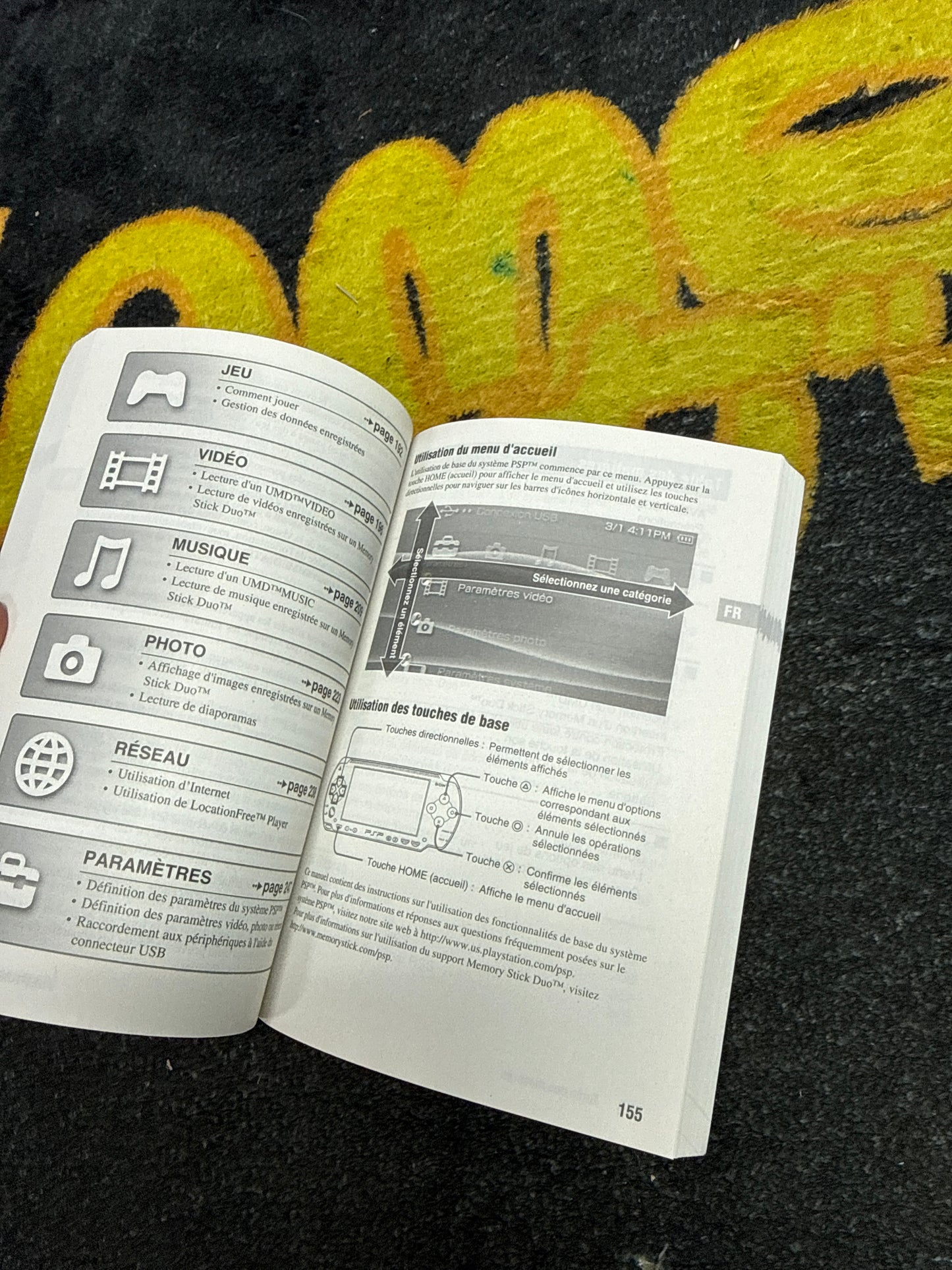 Sony PSP 1000 (PSP-1001) Instruction Manual (Used)