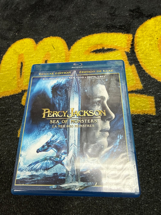 Percy Jackson Sea of Monsters 3D Blu Ray + Blu Ray + DVD + Digital (New)