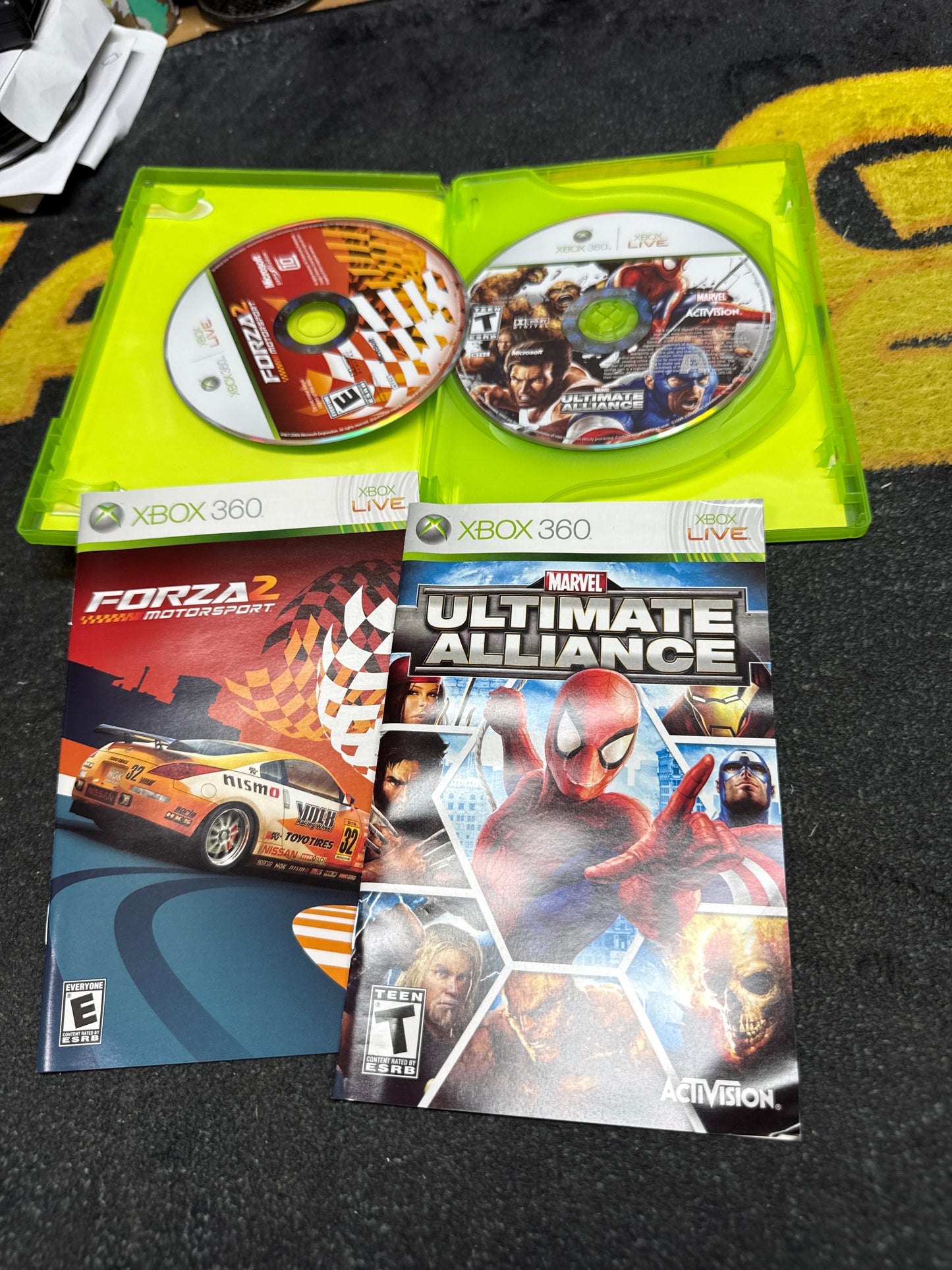 Marvel Ultimate Alliance & Forza Motorsport 2 for MicrosoftXbox 360 (Used)