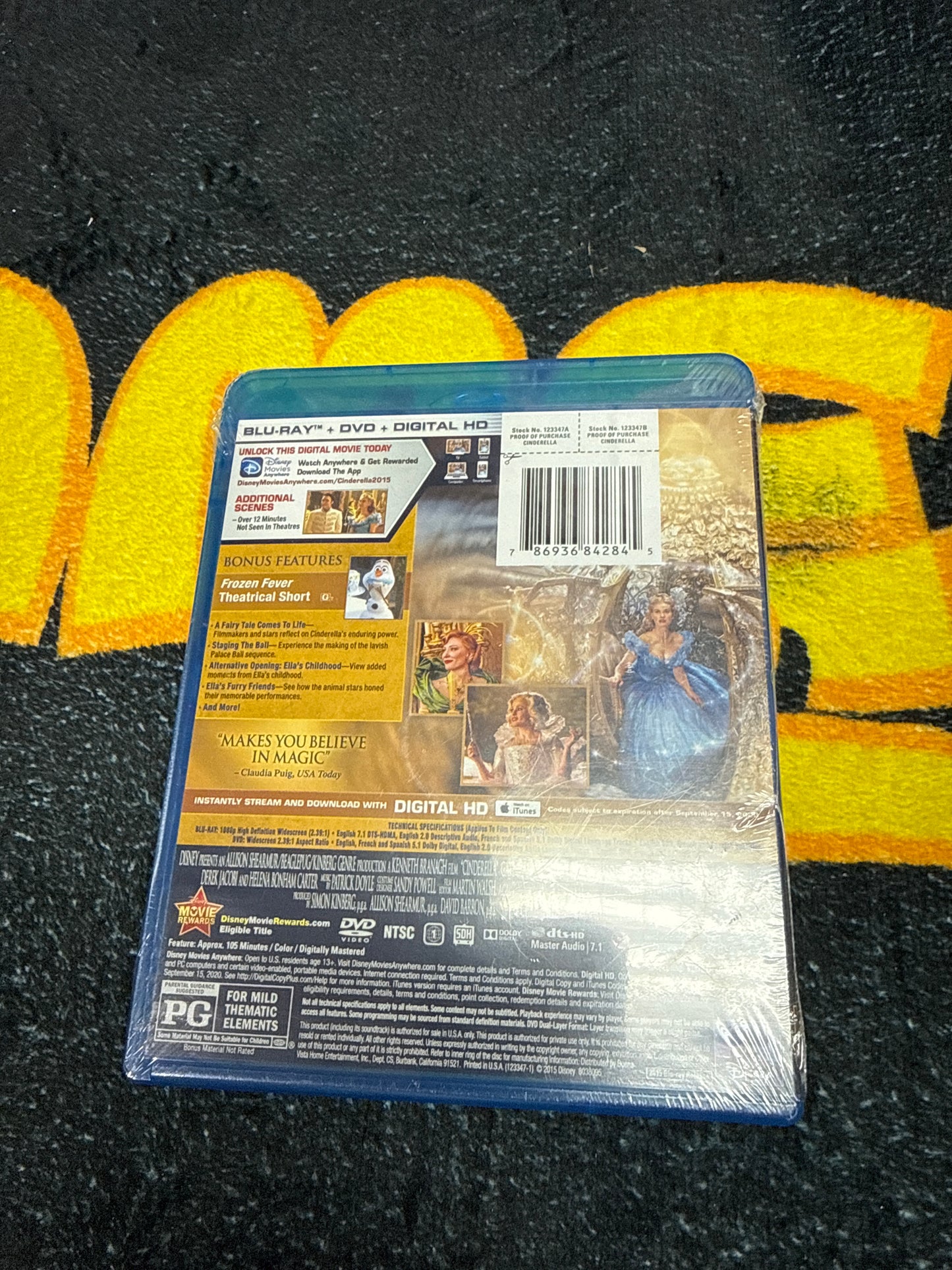 Cinderella (2015) Blu Ray + DVD (New)