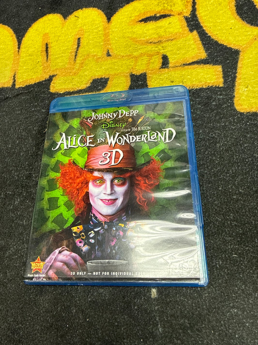 Alice in Wonderland 3D Blu Ray (Used)