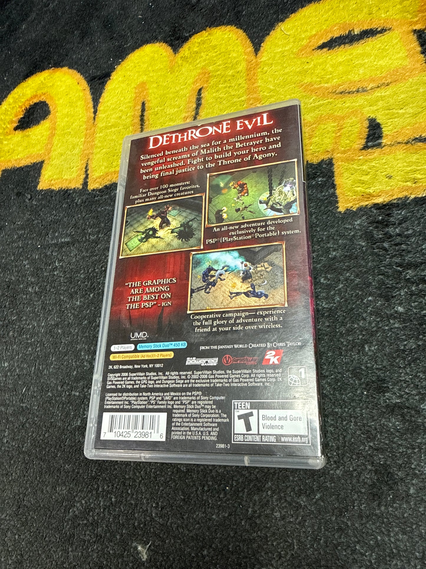 Dungeon Siege Throne of Agony for Sony PSP (Used)