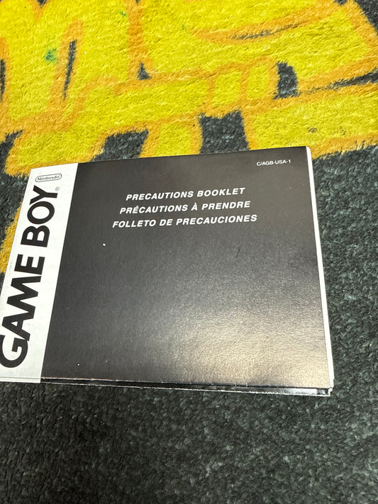 Nintendo Gameboy Advance Precautions Booklet C/AGB-USA 1 (Used)
