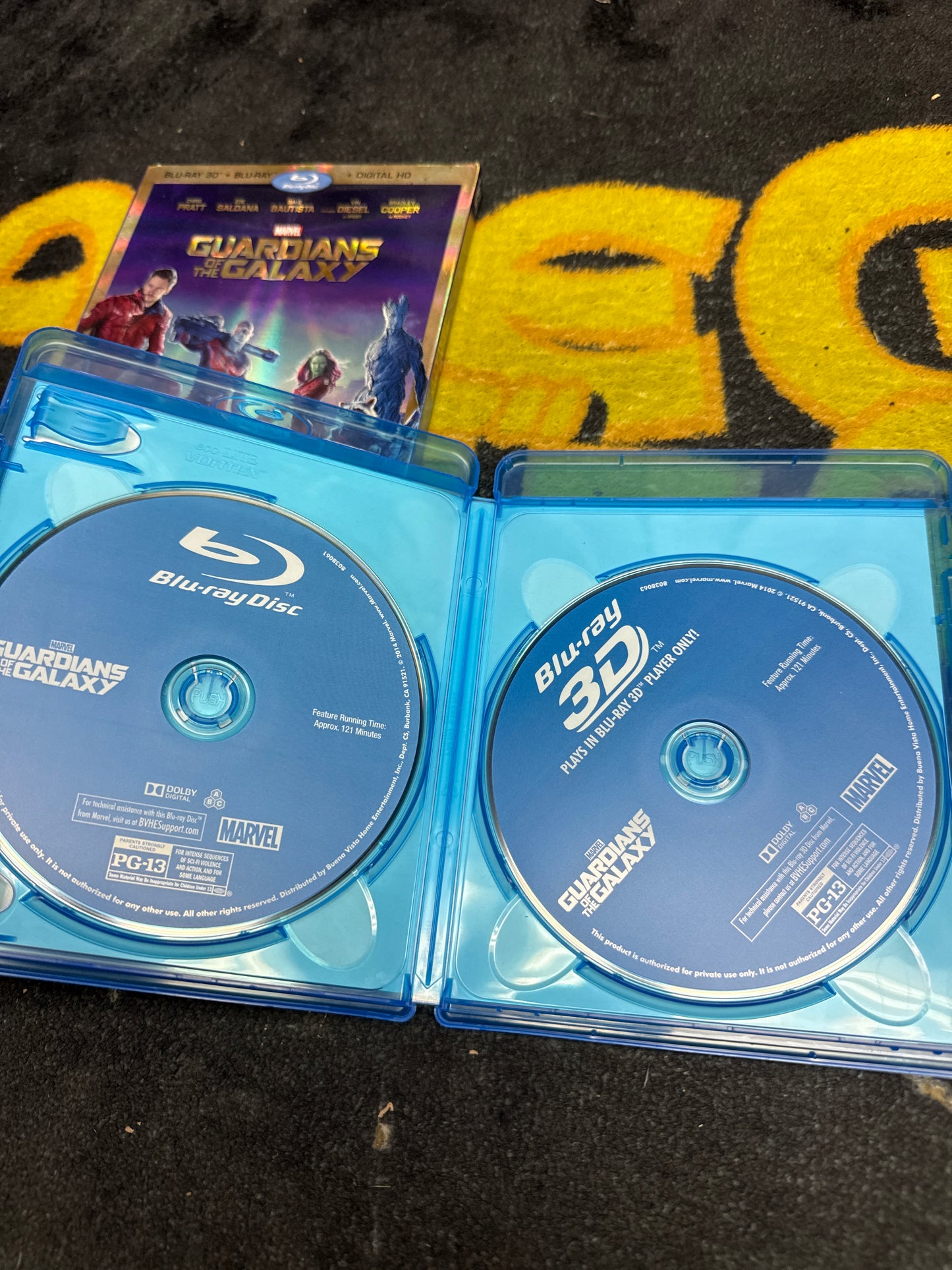 Guardians of the Galaxy 3D Blu Ray + Blu Ray with Slip Cover (Used)