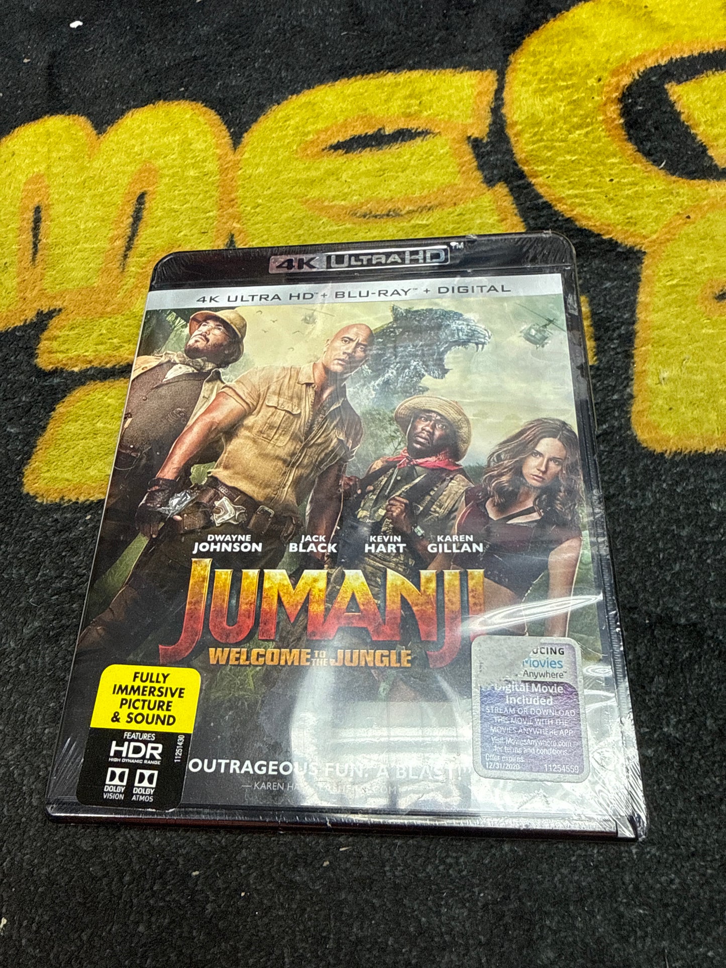 Jumanji Welcome to the Jungle 4K + Blu Ray (New)