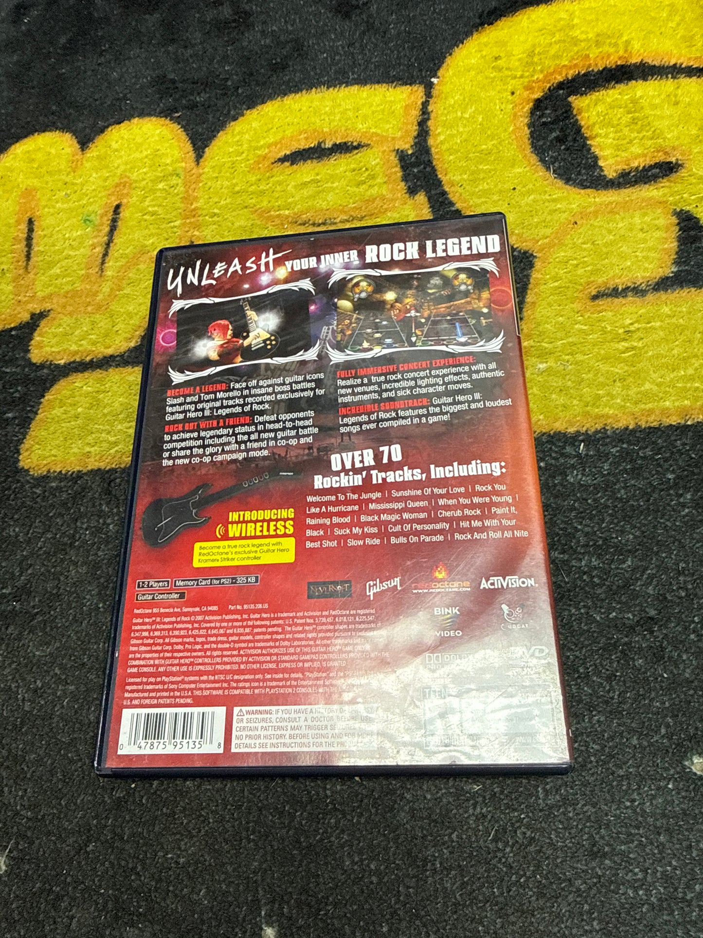 Guitar Hero III Legends of Rock for Sony PlayStation 2 (Used)