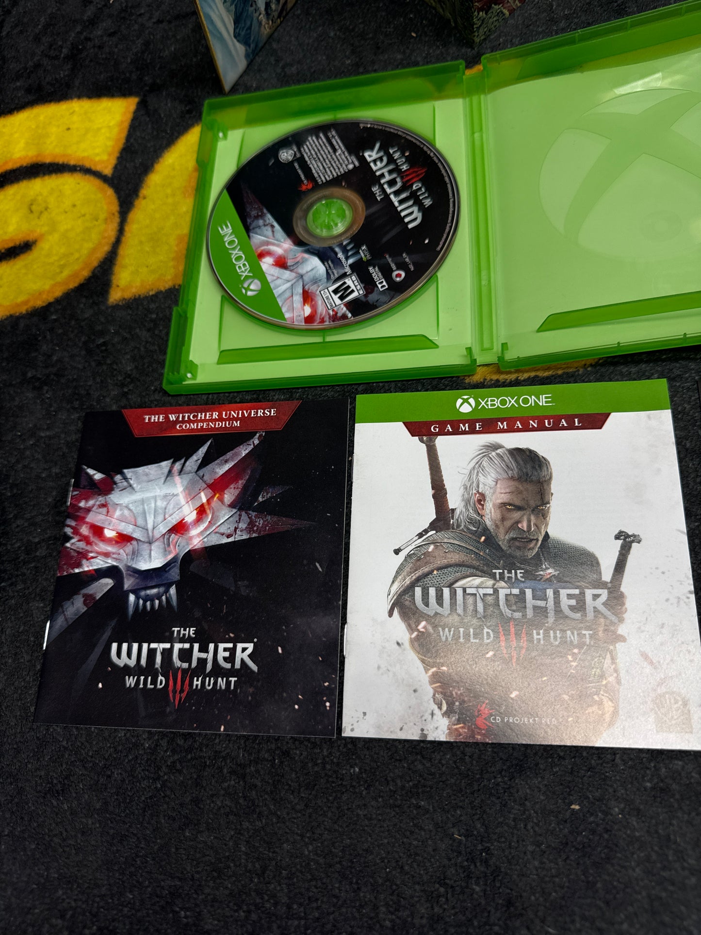 The Witcher Wild Hunt with Map, CD, extras for Microsoft Xbox One (Used)