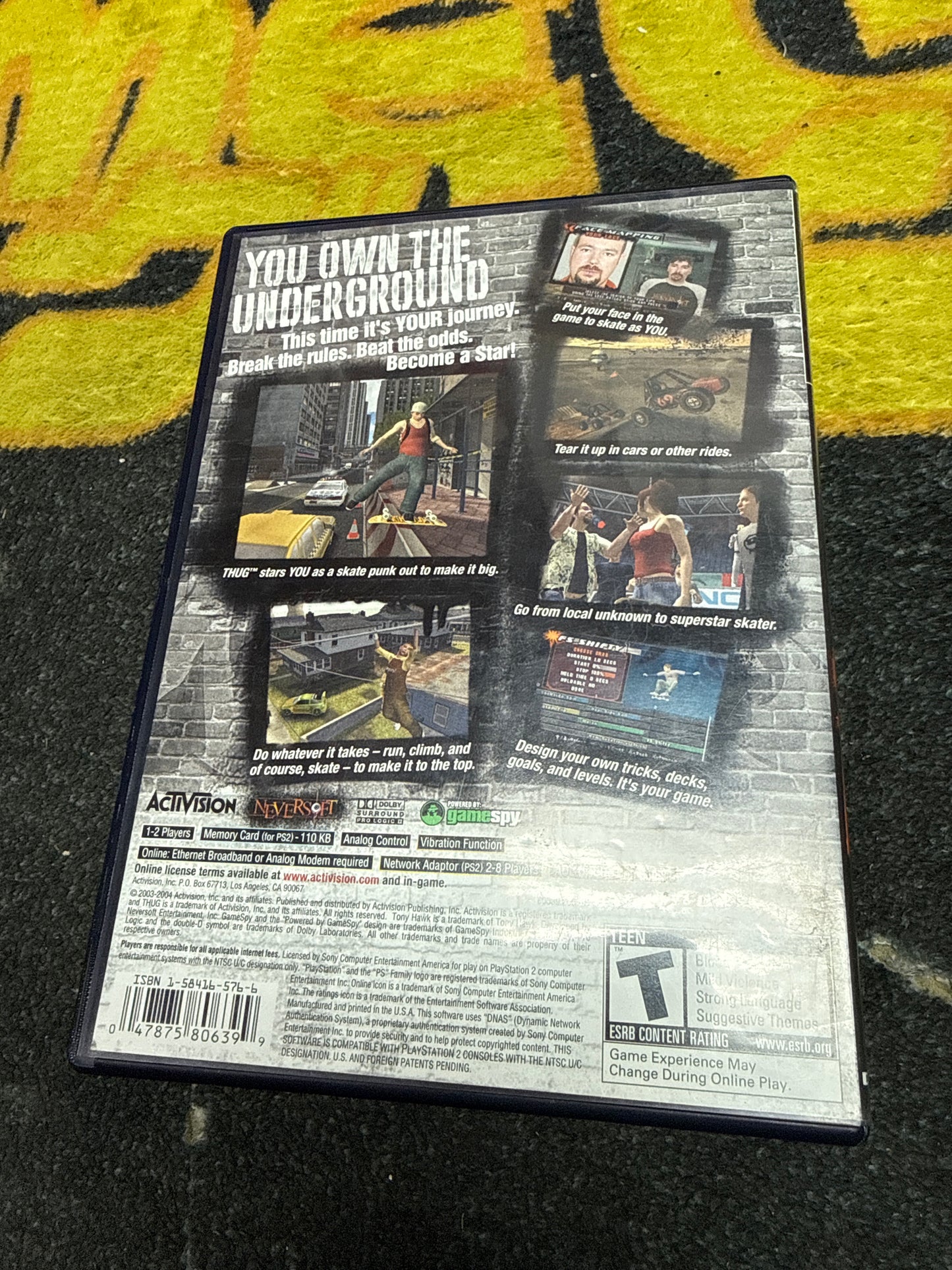 Tony Hawk’s Underground for Sony PlayStation 2 (Used)