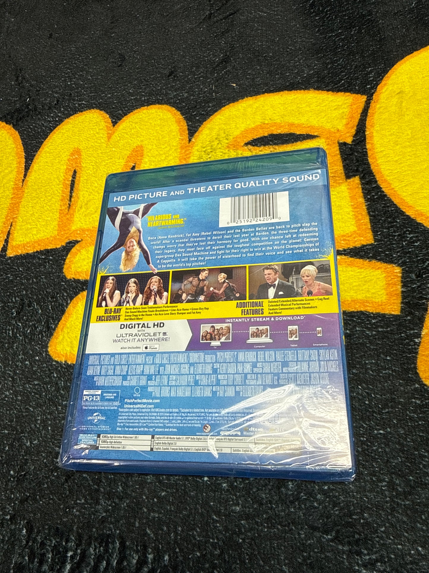 Pitch Perfect 2 Blu Ray + DVD (New)