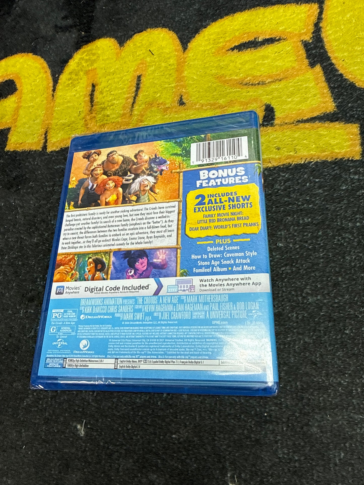 The Croods A New Age 3D Blu Ray + Blu Ray + Digital Code (New)