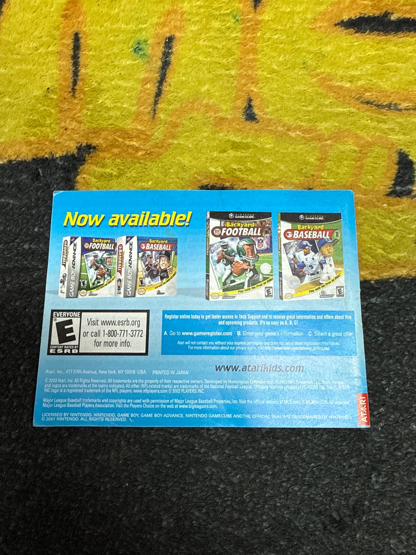 Backyard Hockey INSTRUCTIONS ONLY for Nintendo Gameboy Advance (Used)