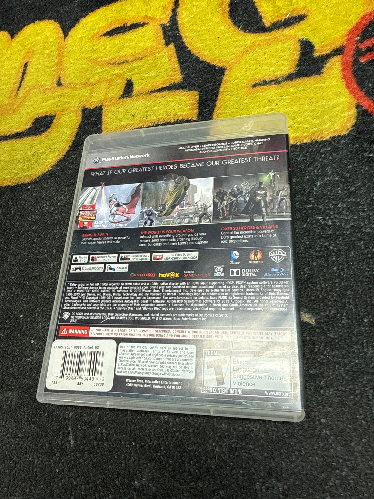 Injustice Gods Among Us for Sony PlayStation 3 (Used)