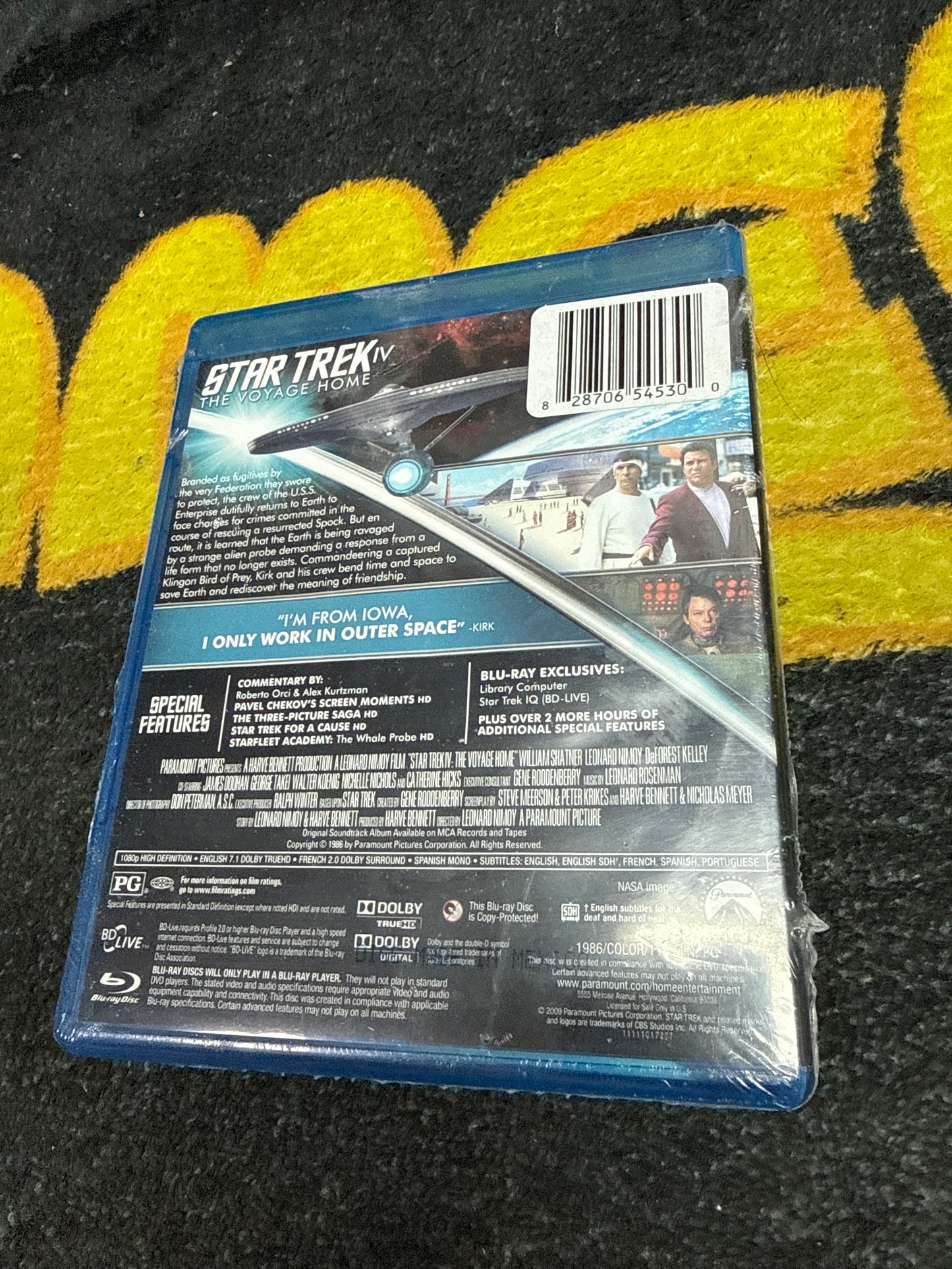 Star Trek VI The Voyage Home Blu Ray (New)