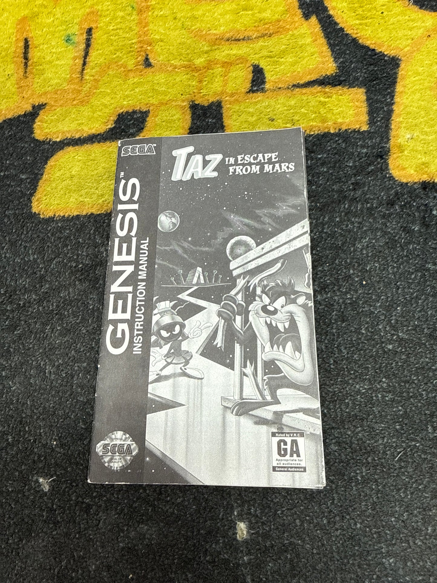 Taz Escape from Mars Instructions Only for Sega Genesis (Used)