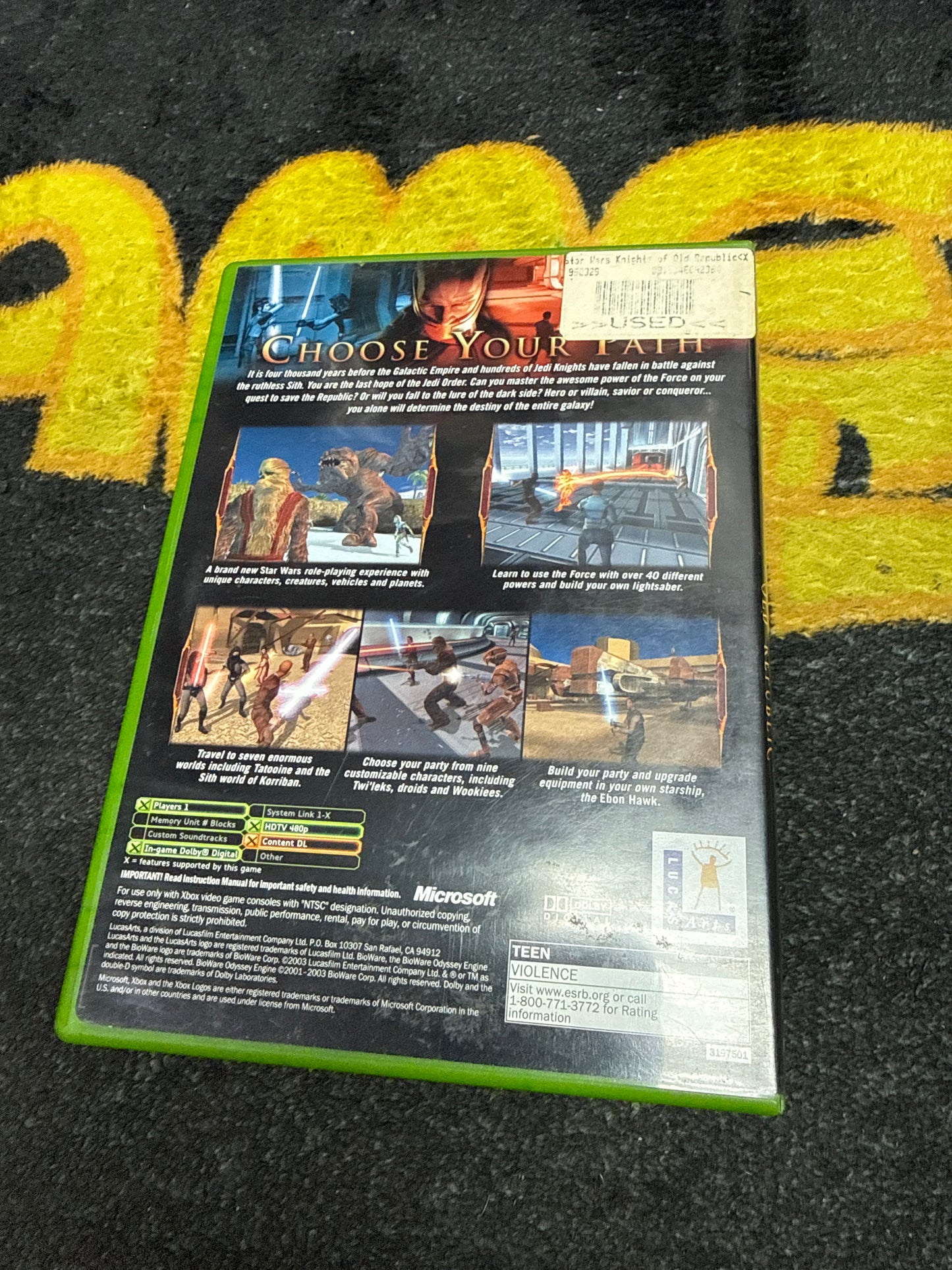 Star Wars Knights of the Old Republic for Microsoft Xbox (Used)