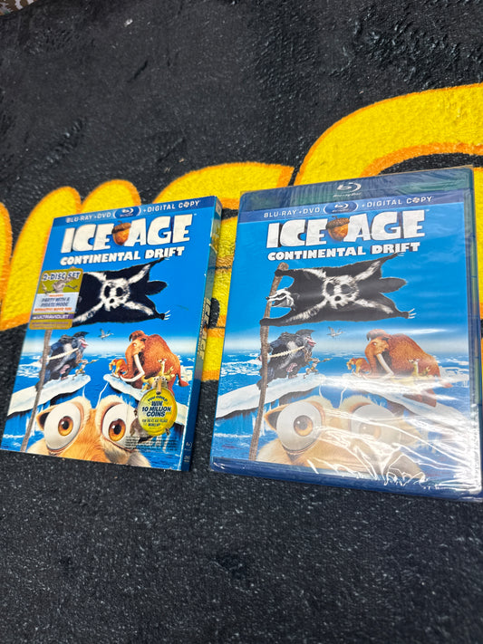 Ice Age Continental Drift with Slip Cover Blu Ray + DVD (New)